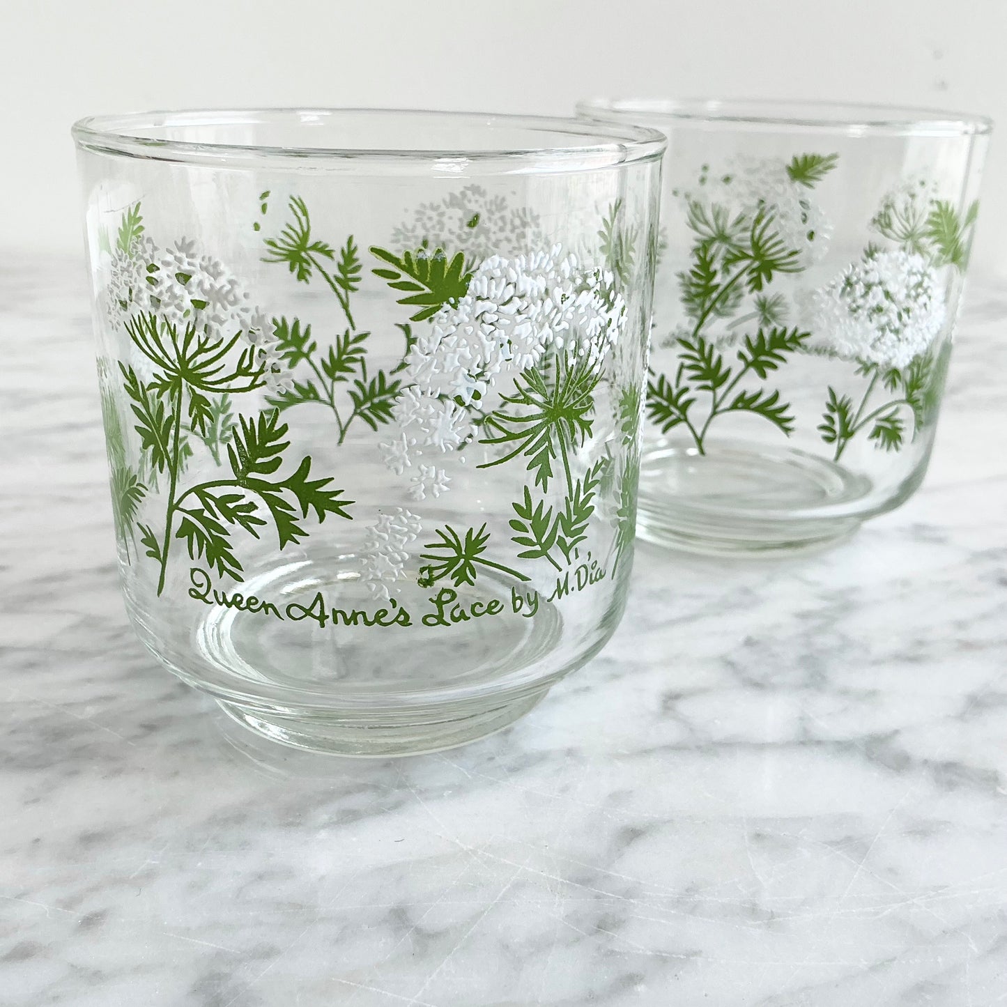 Pair of Vintage Queen Anne’s Lace Cups