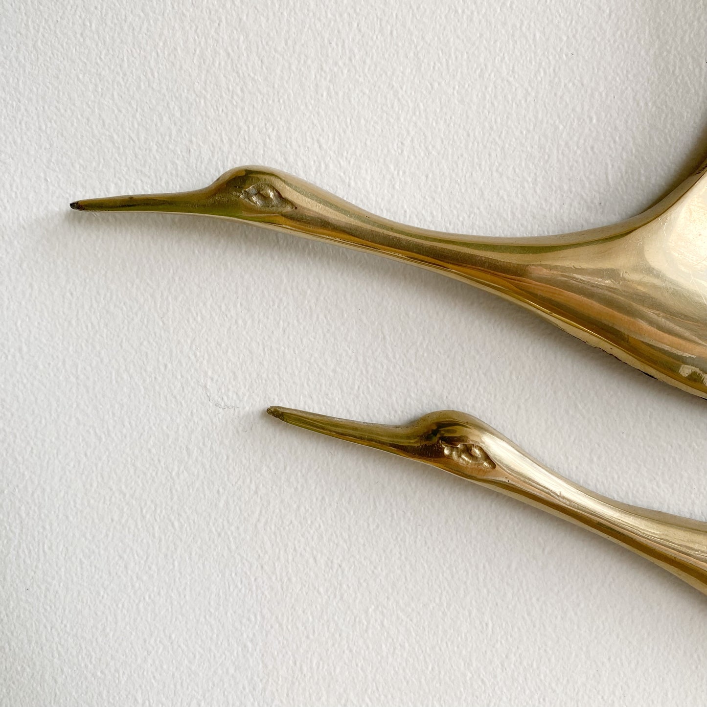 Vintage Brass Flying Geese Wall Decor, 14"