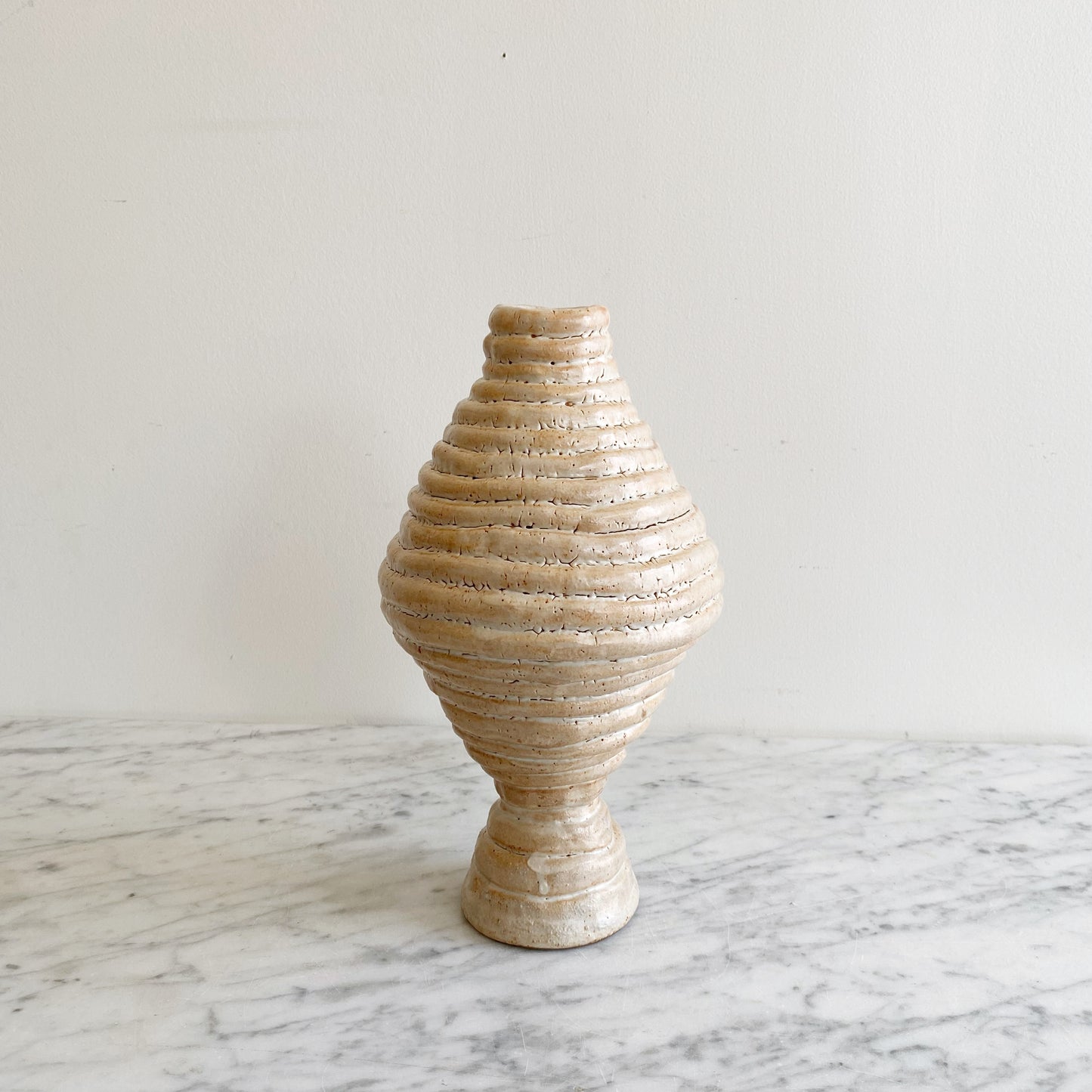 Vintage "Coiled" Ceramic Vase