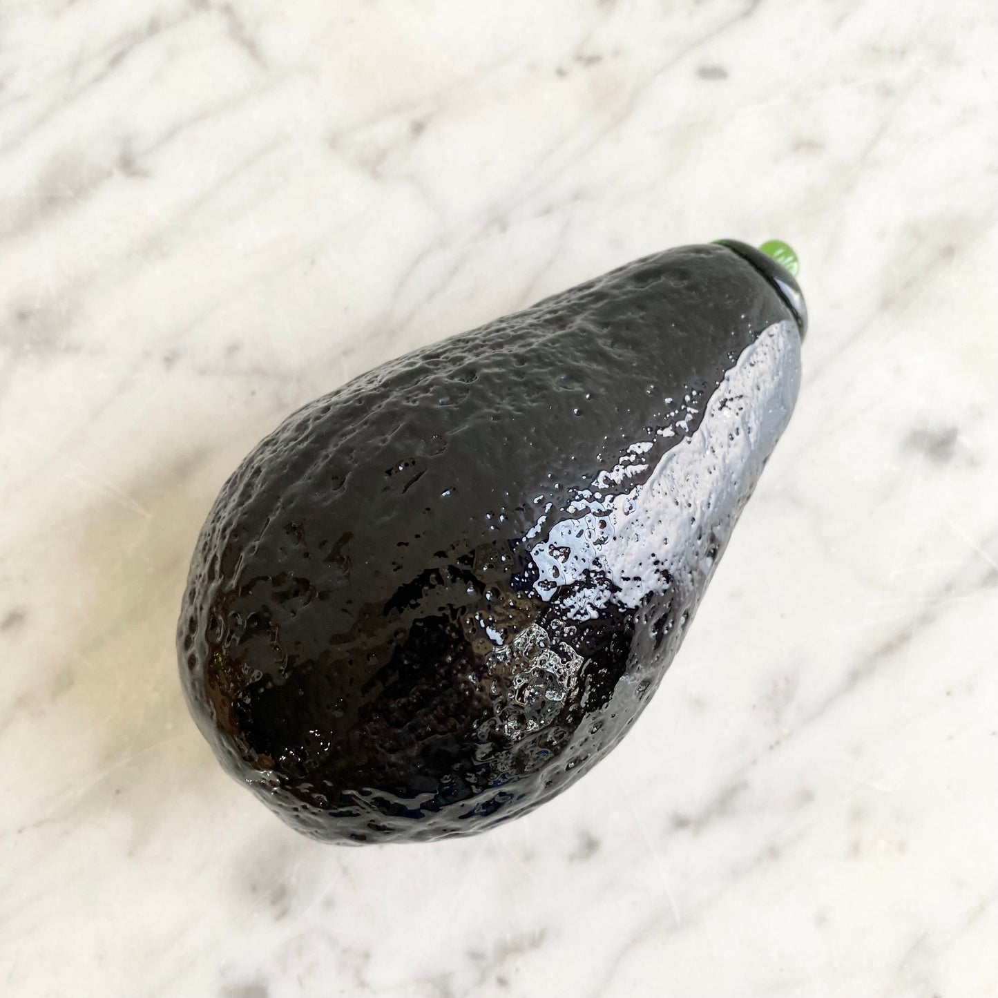 Vintage Glass Avocado