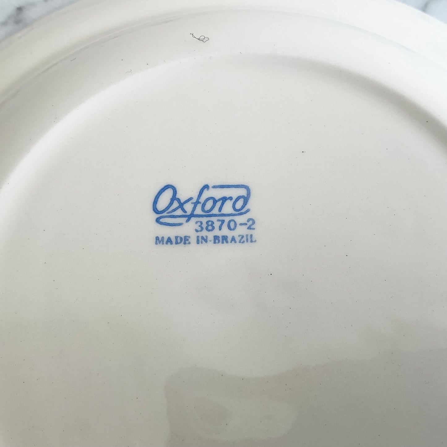 Large Vintage Blue + White Bowl by Oxford