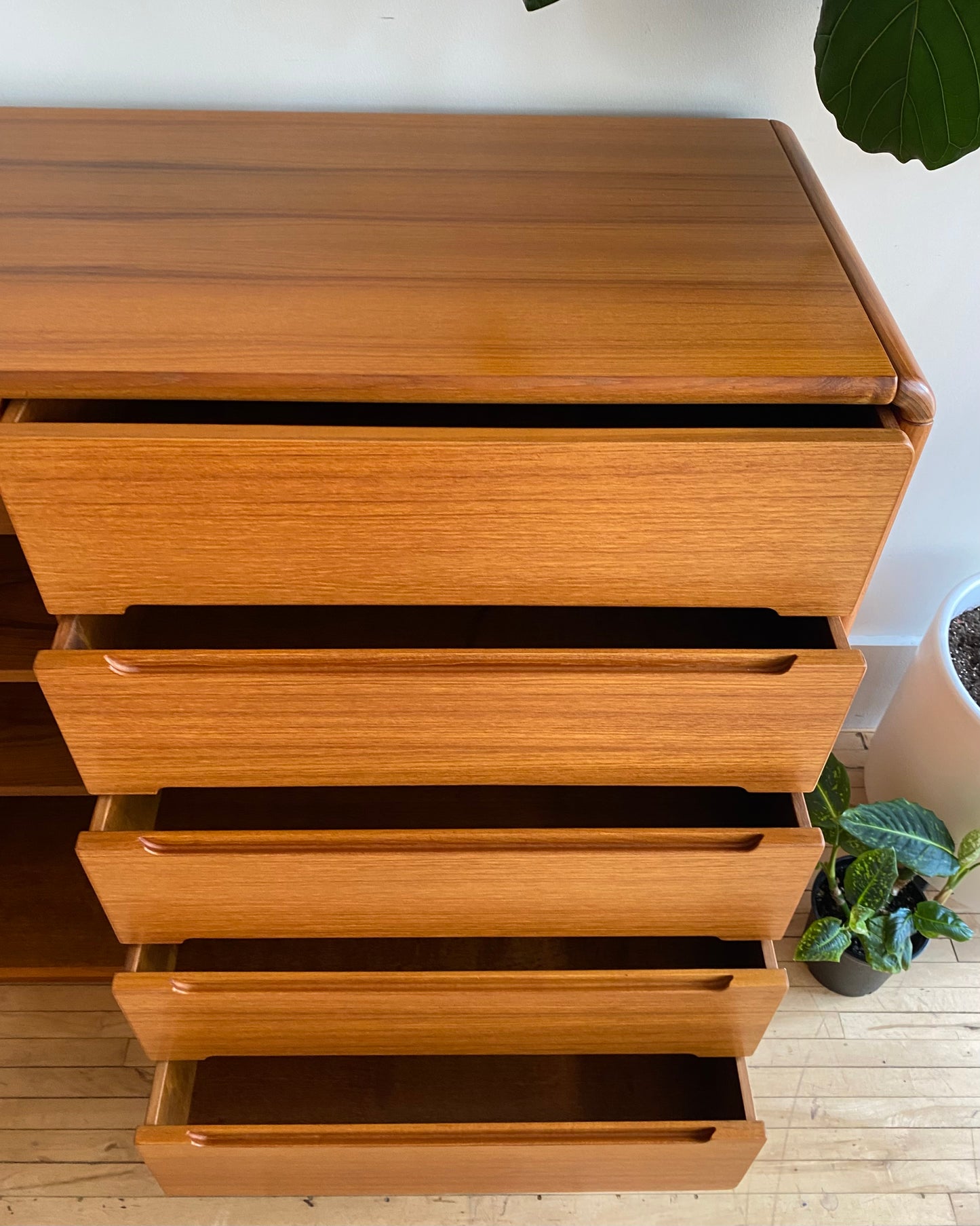 Contemporary Teak Gentleman's Chest / Dresser