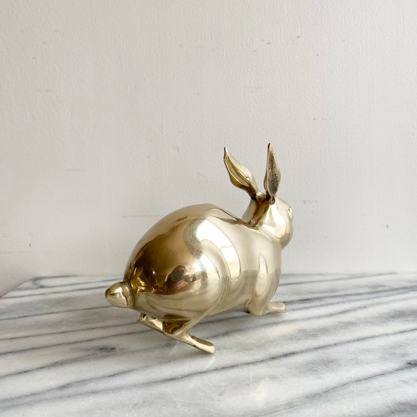 Large Vintage Brass Rabbit