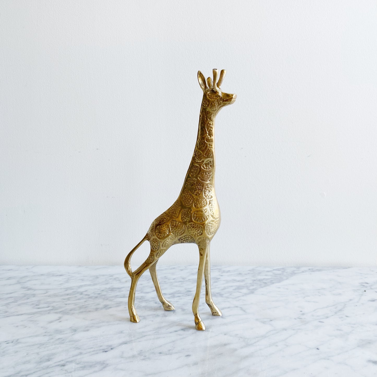 Vintage Brass Giraffe, 11”