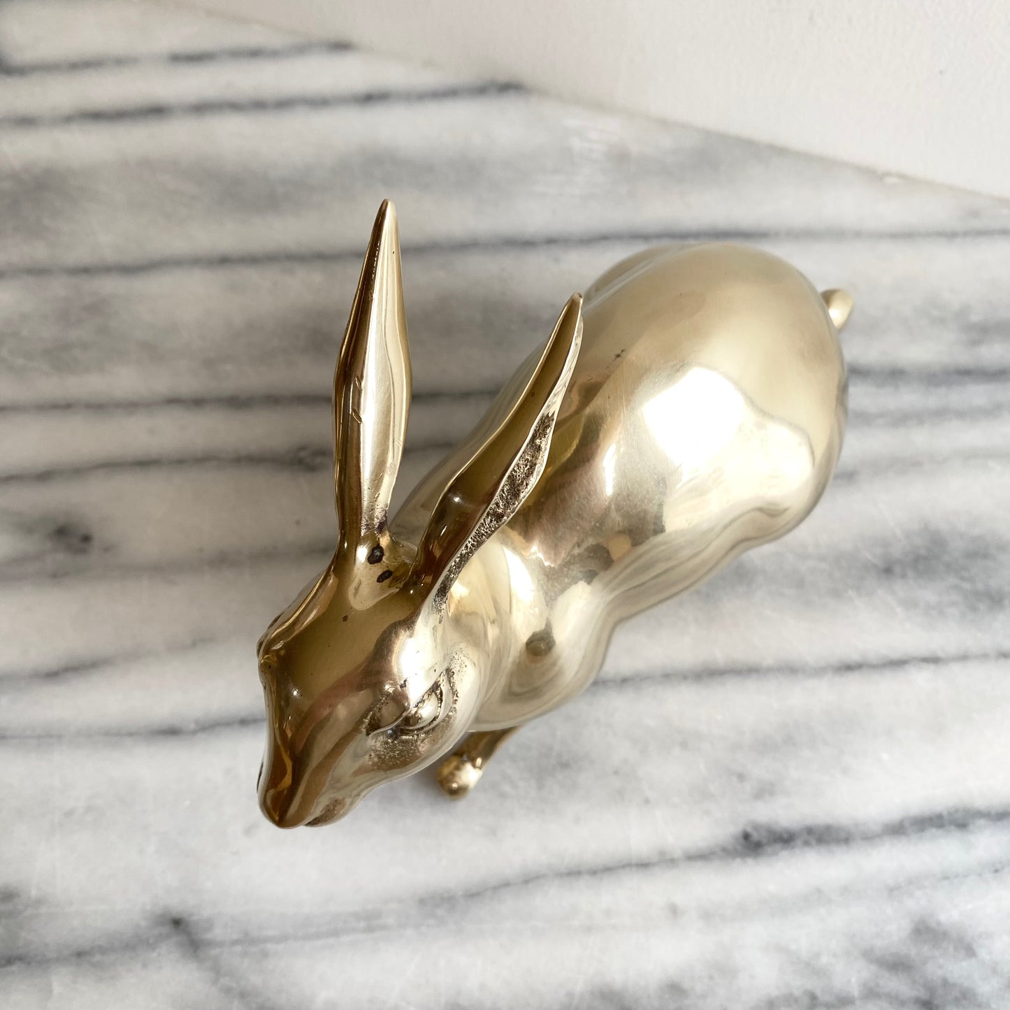 Large Vintage Brass Rabbit