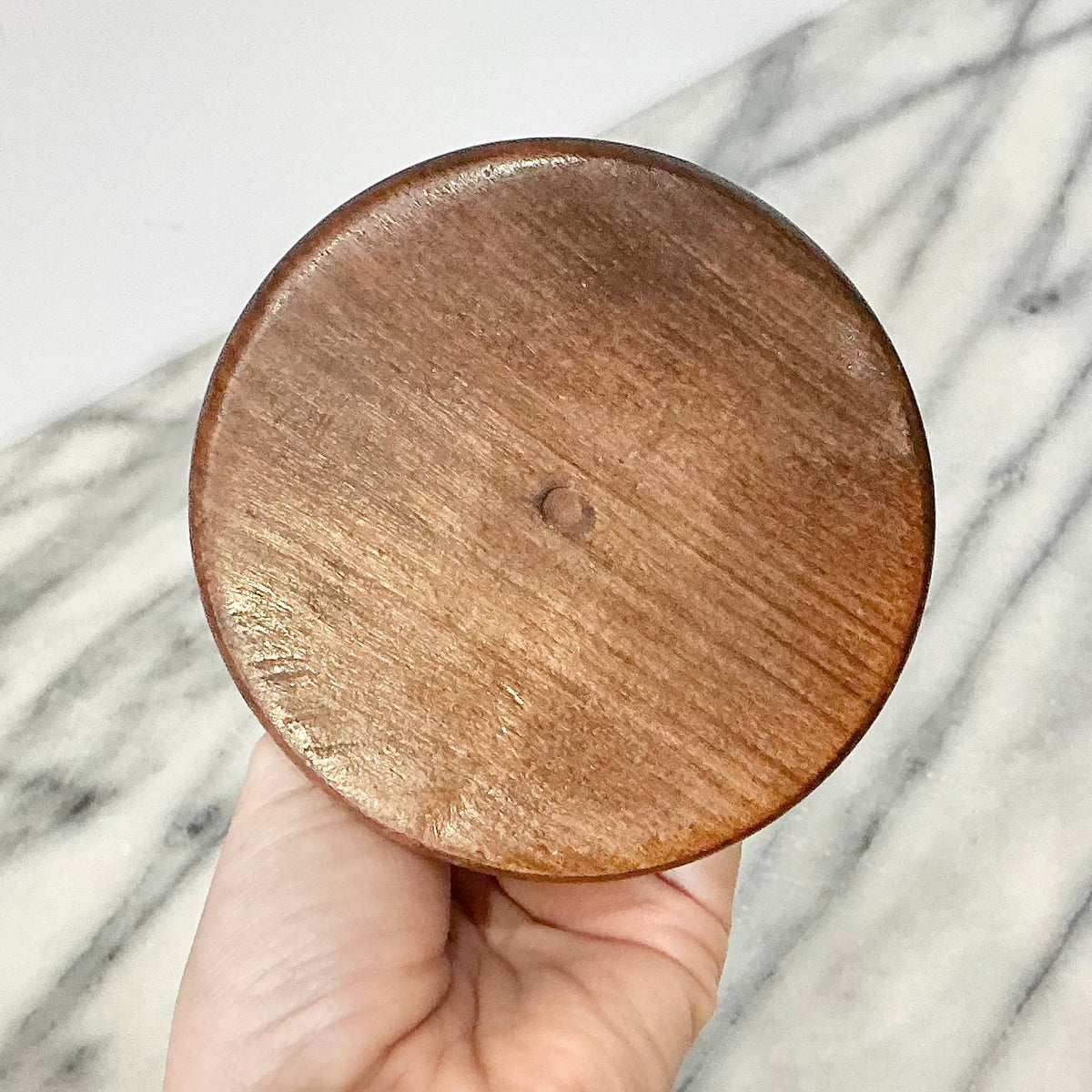 Vintage Spiral Wooden Candle Holder