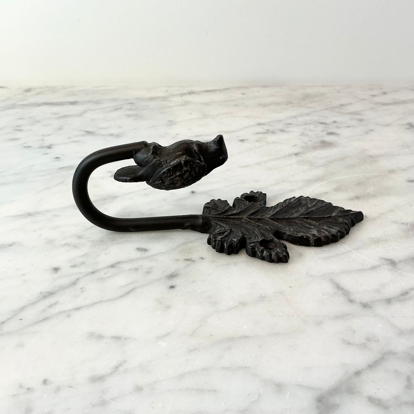 Found Bird + Leaf Hook