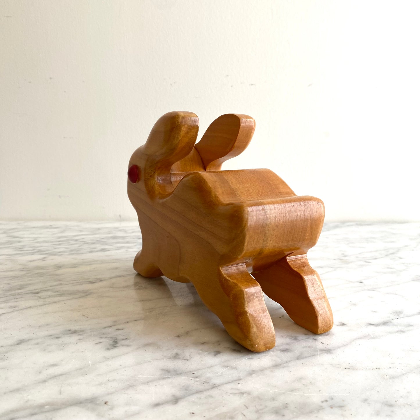 Vintage Wooden Bunny Bank