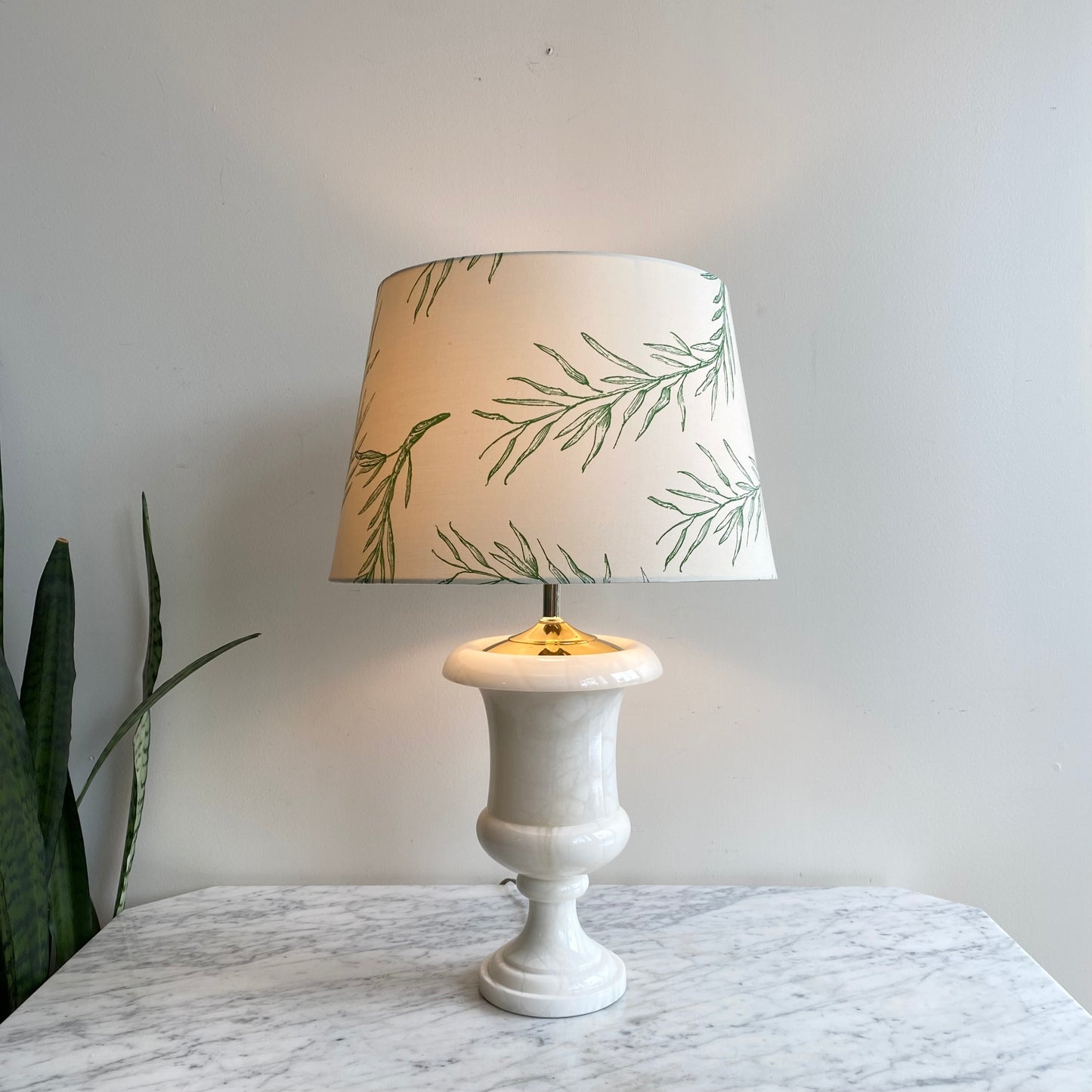 XL Vintage Onyx Marble Lamp