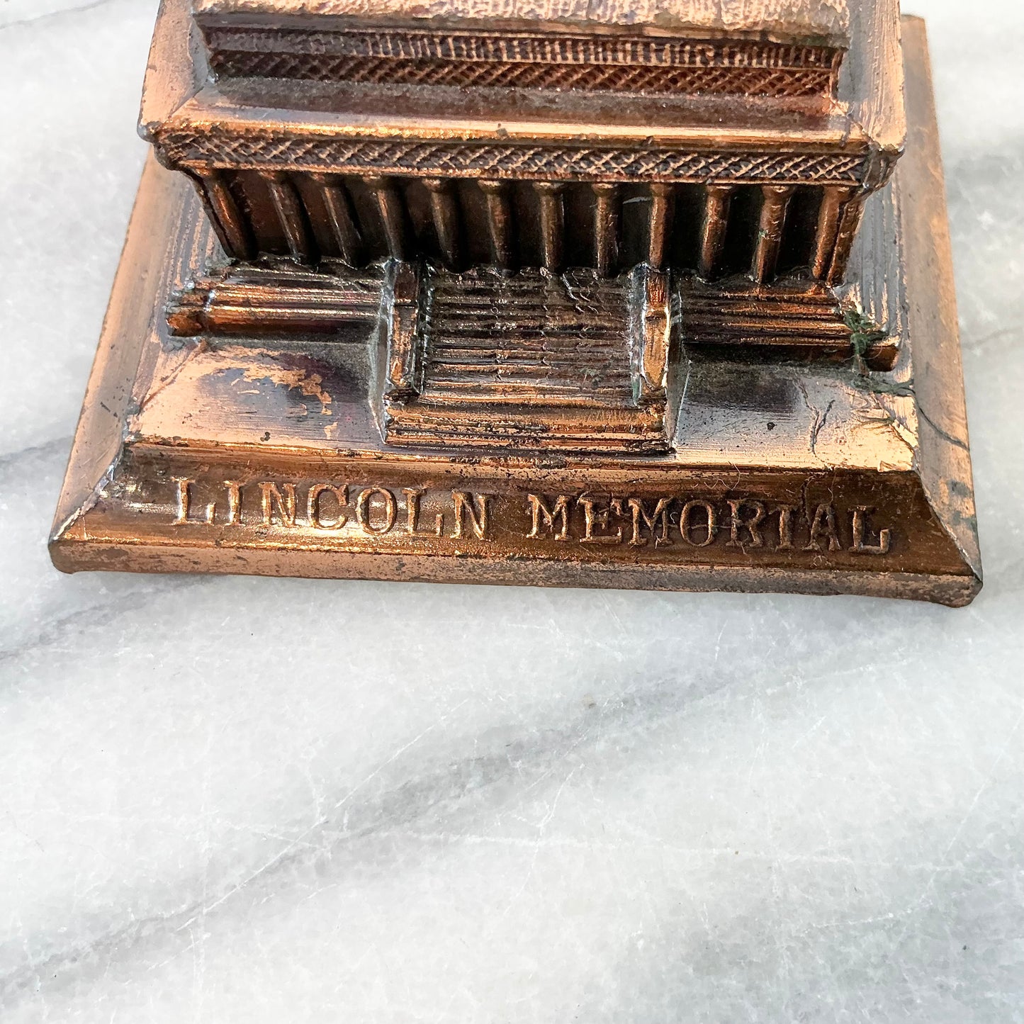 Vintage Copper Lincoln Memorial Souvenir