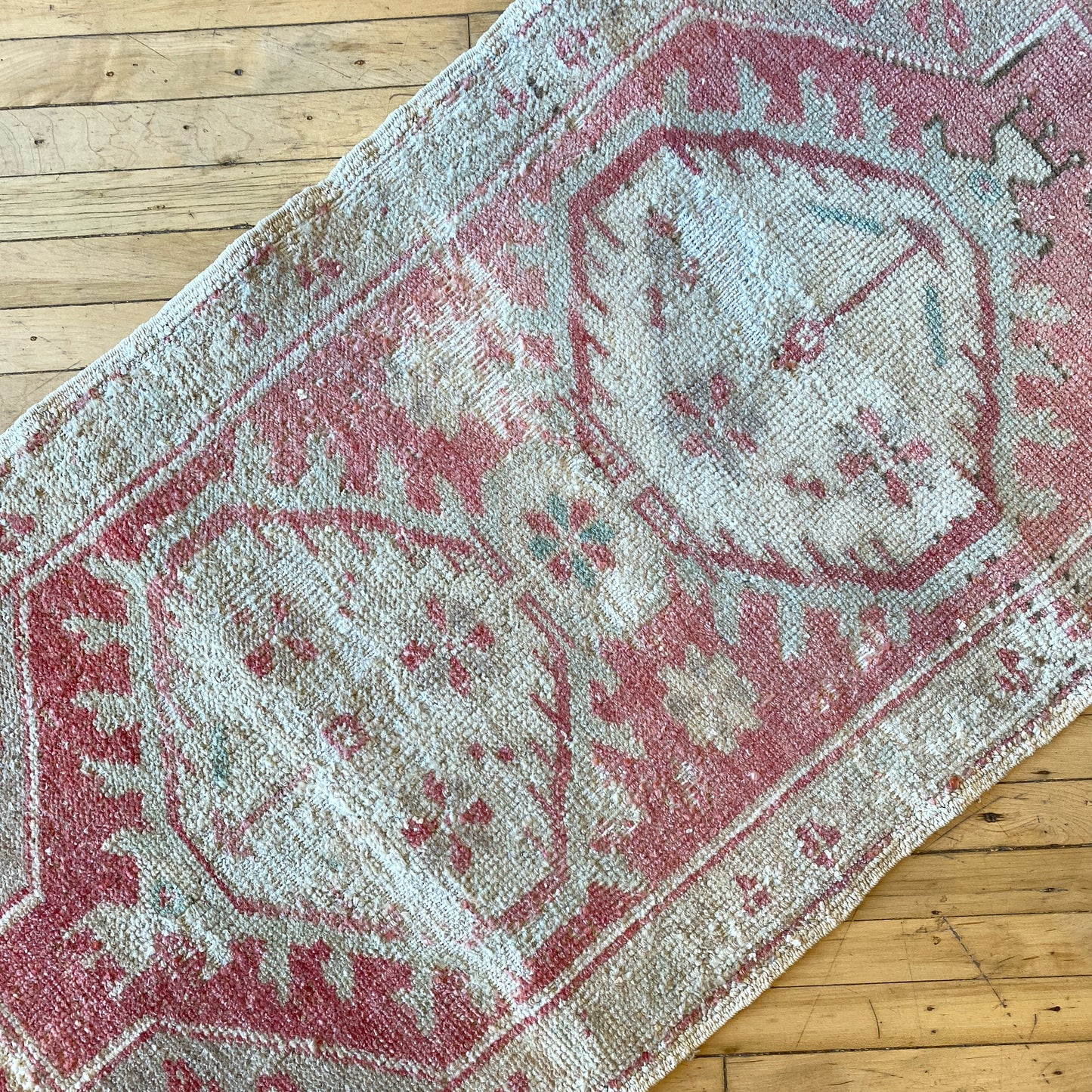 Vintage Turkish Mini Rug (3’6” x 1’9.5”)