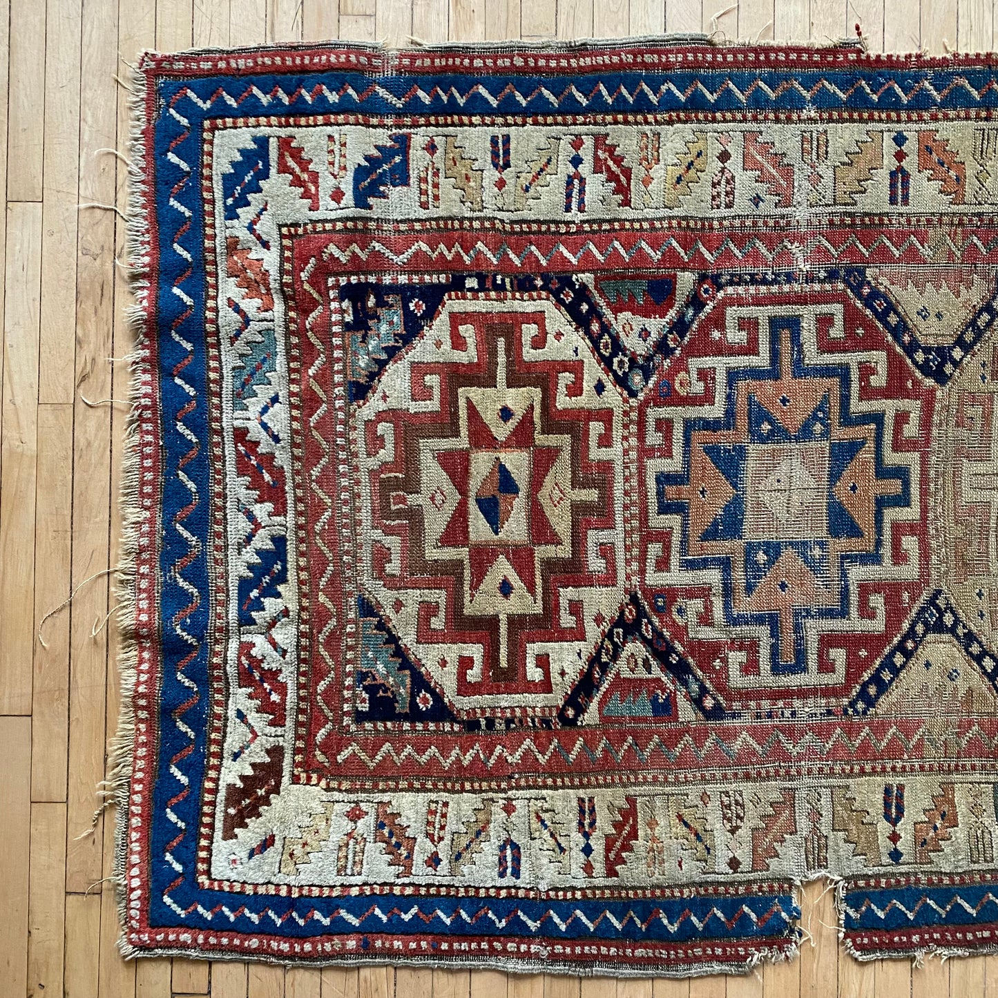 Antique Hand-knotted Rug (3’3” x 6’11”)