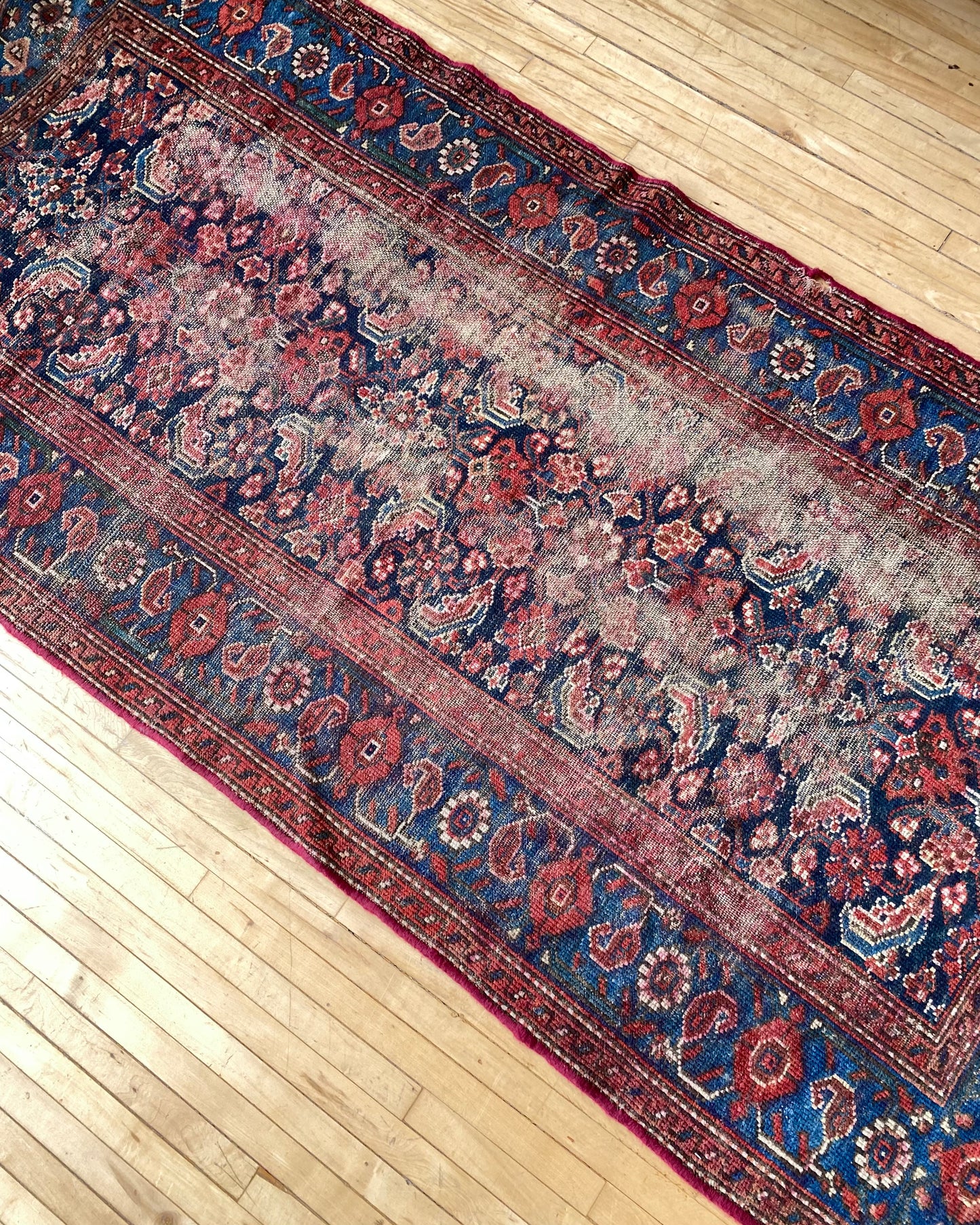 Vintage Hand-knotted Wool Rug (3’5” x 6’6”)