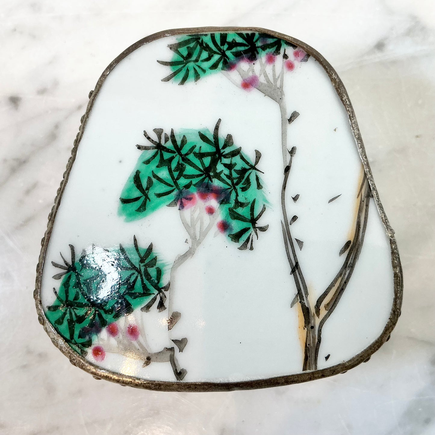 Vintage Porcelain Shard Box