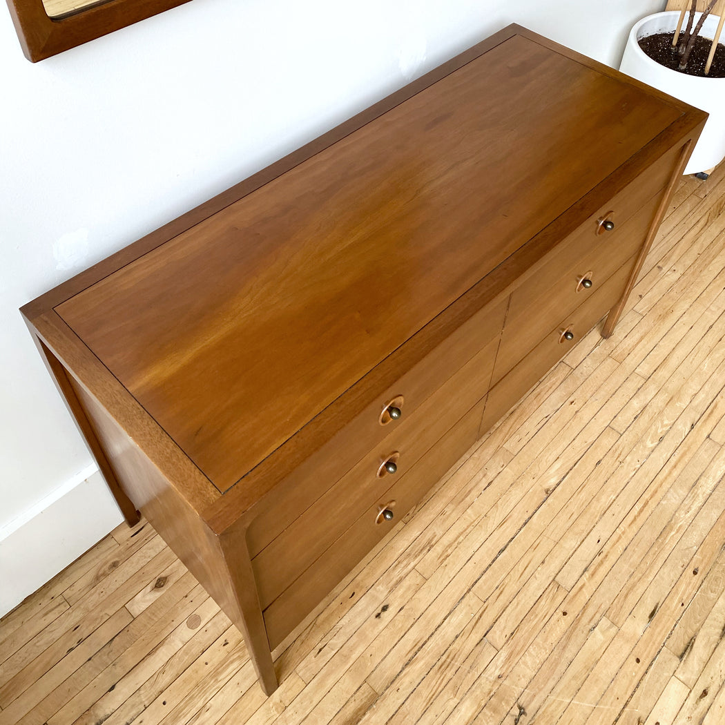 MCM Drexel "Counterpoint" 6-drawer Dresser + Mirror (Circa 1956) — HAUS ...