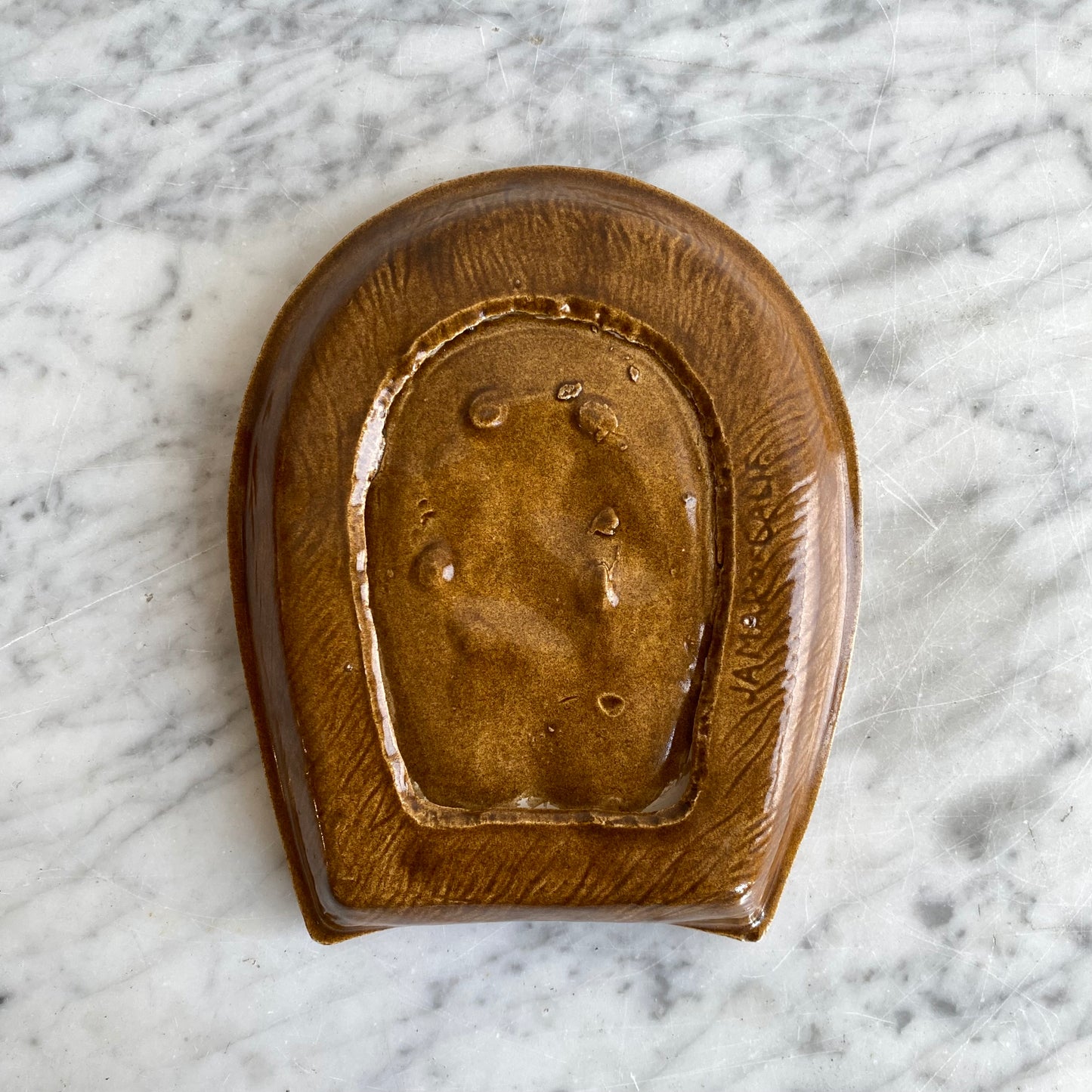 Vintage Equestrian Horse Catchall Dish