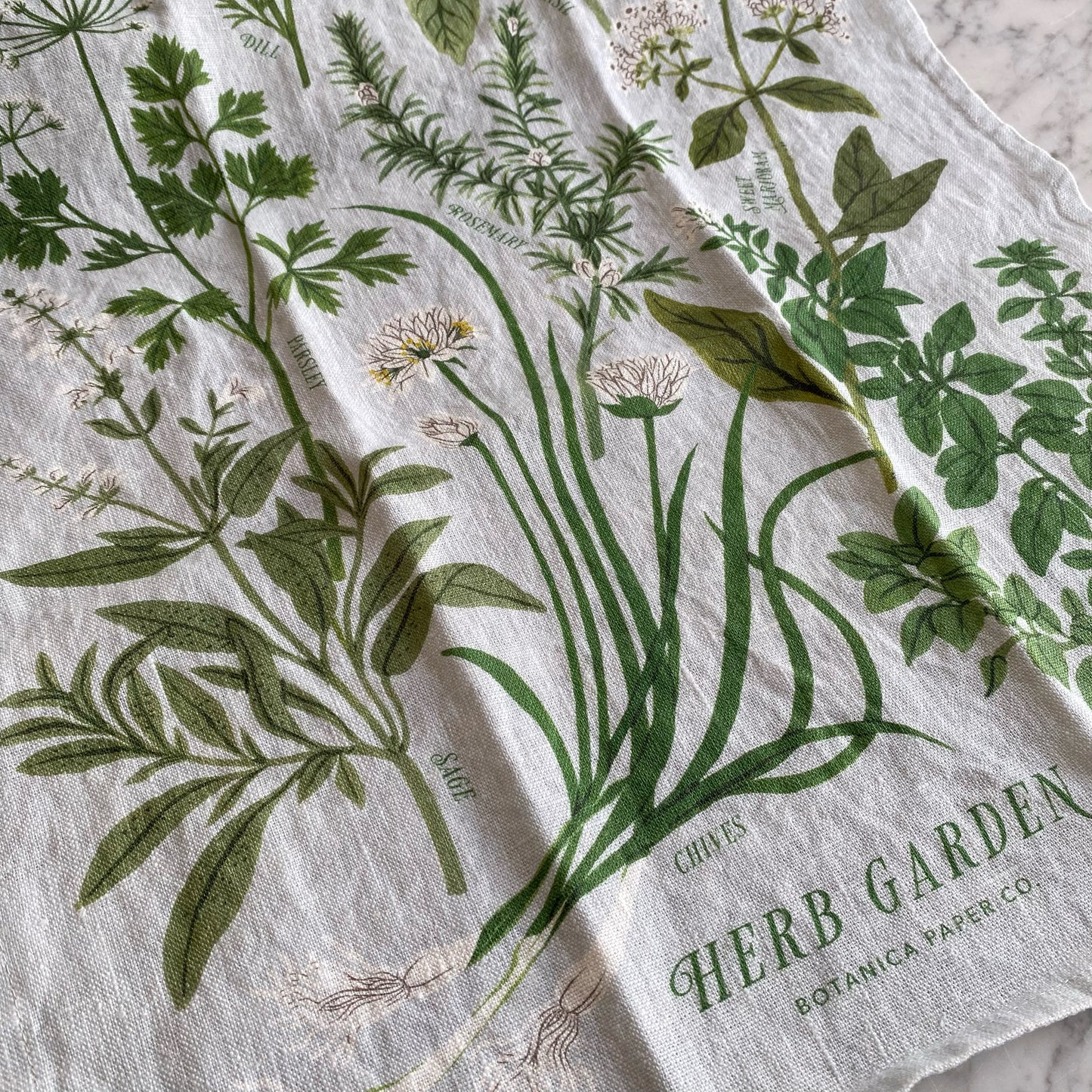 Herb Garden | 100% Linen Tea Towel