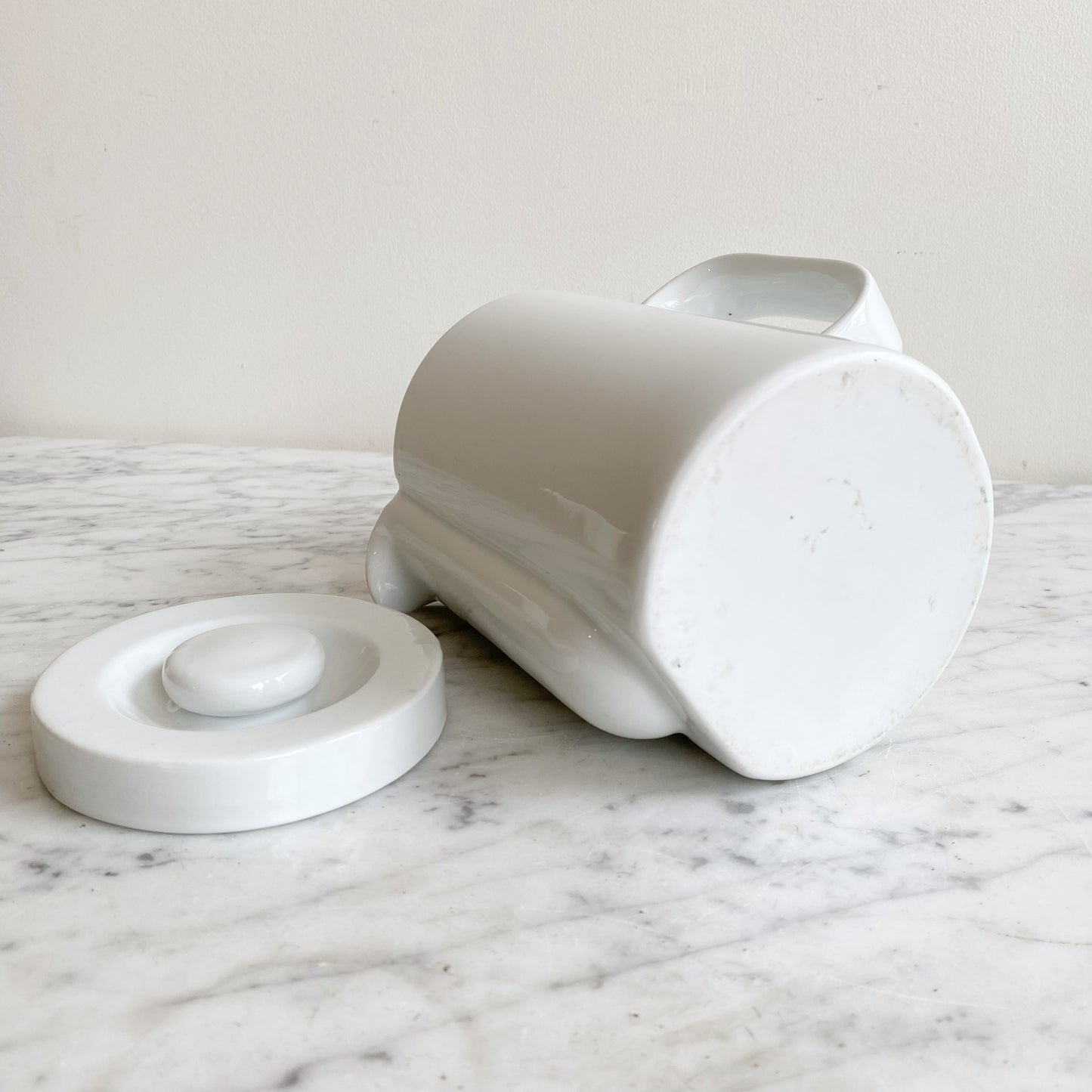 Vintage Minimalist Modern Porcelain Pitcher