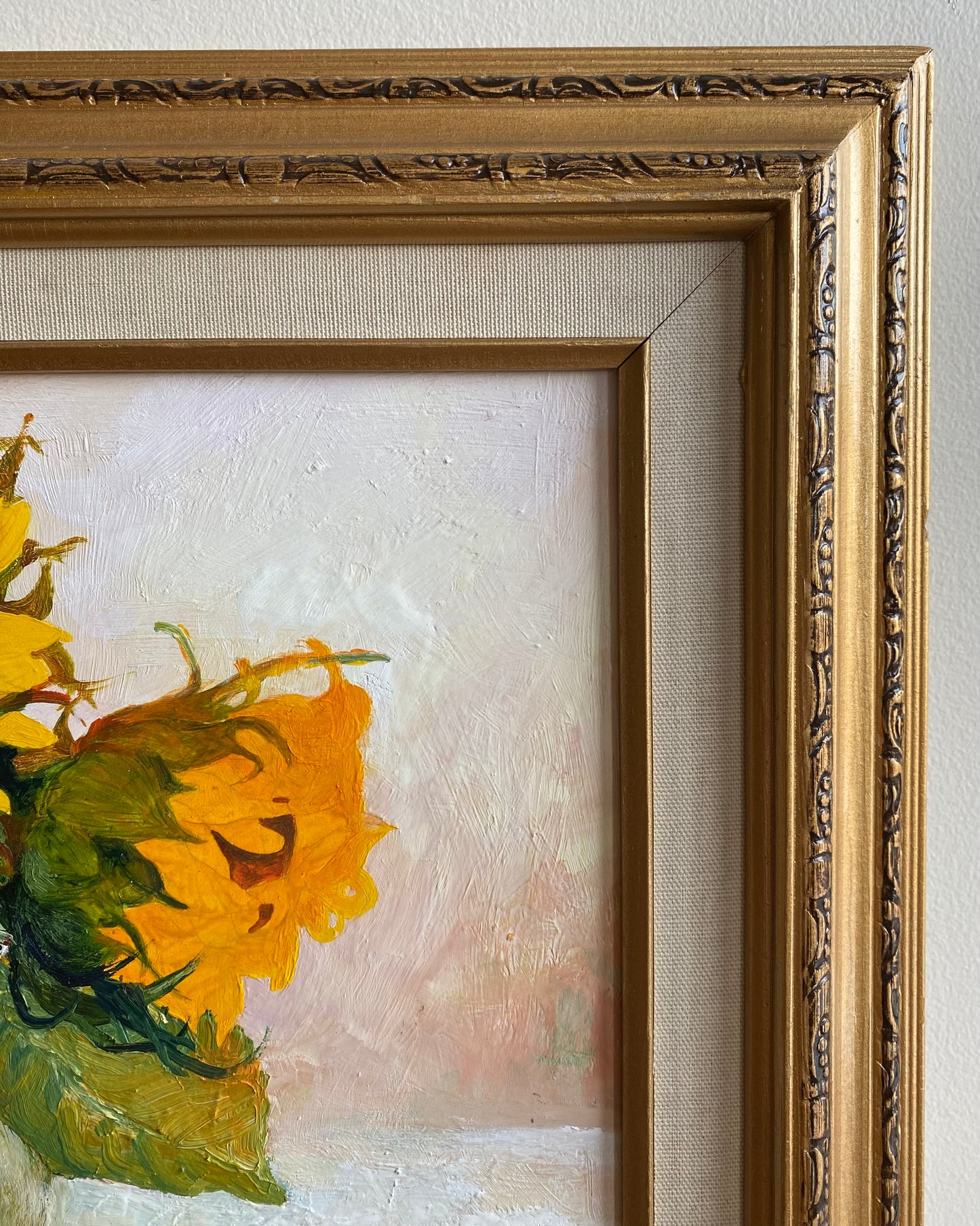 "SUNFLOWERS" Original Still Life Oil Painting