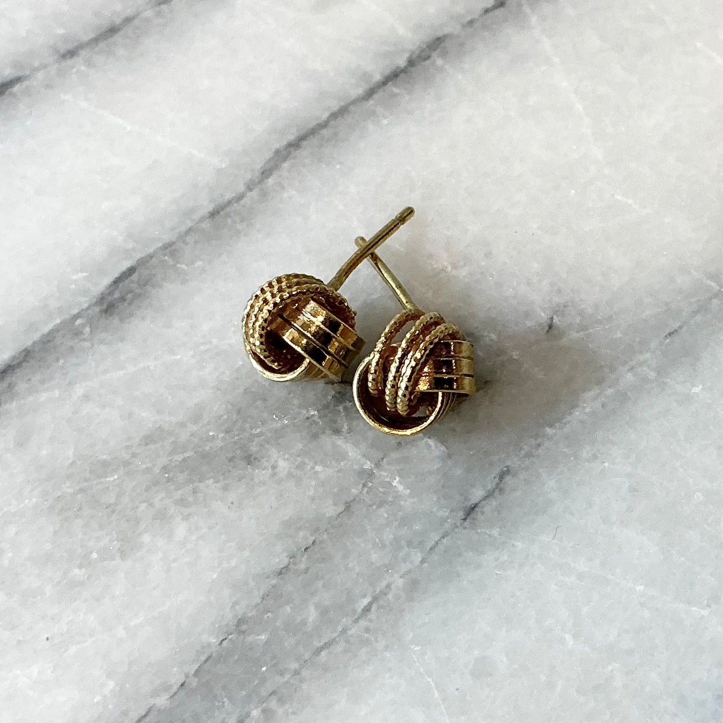 Vintage Golden Knot Earrings