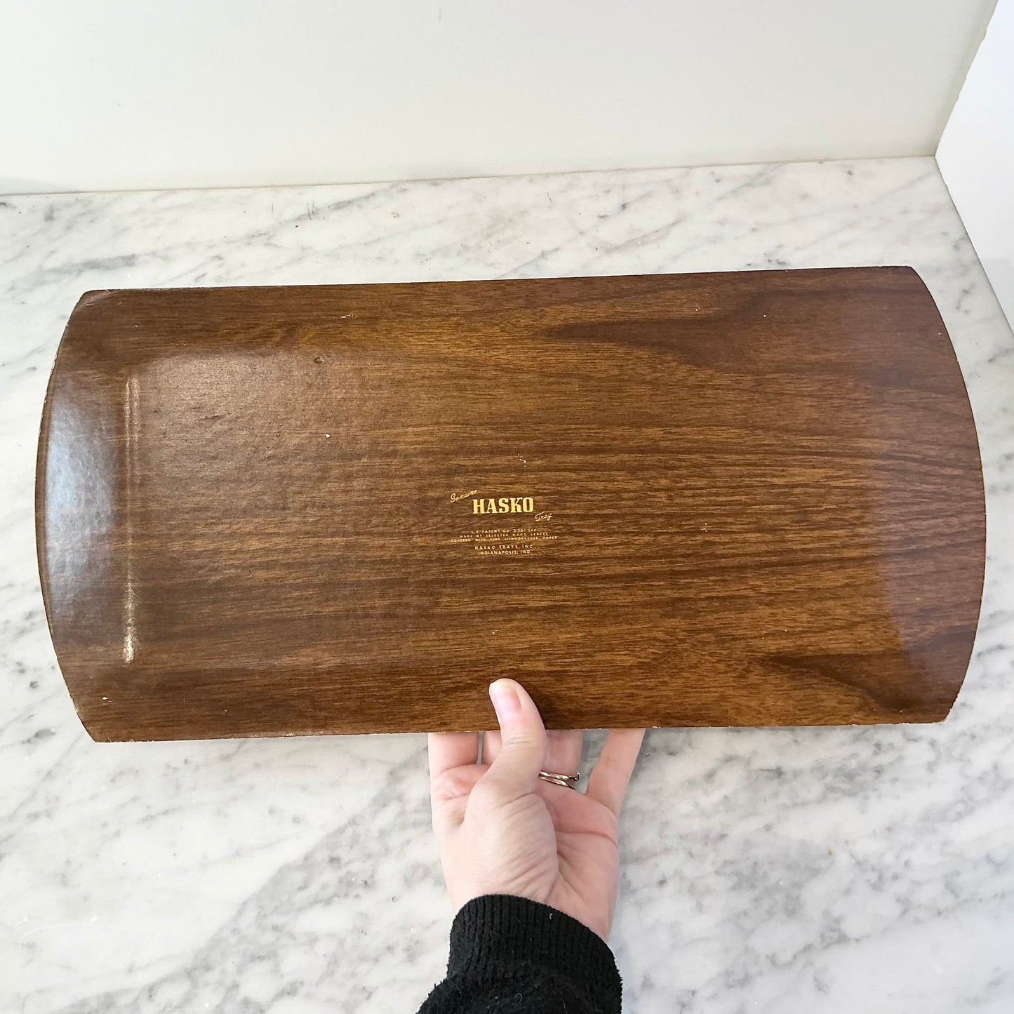 Vintage Pressed Wood Tray
