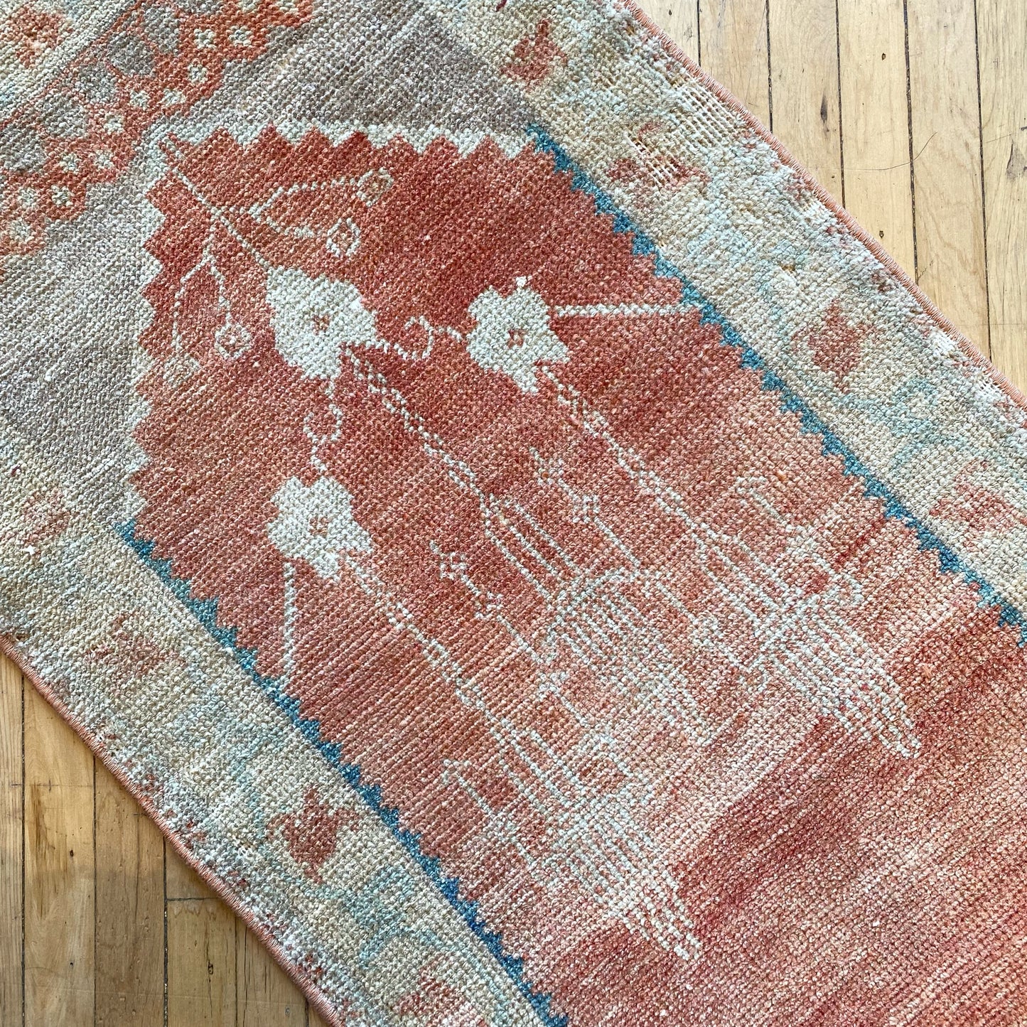 Vintage Turkish Mini Rug (3’4” x 1’9”)