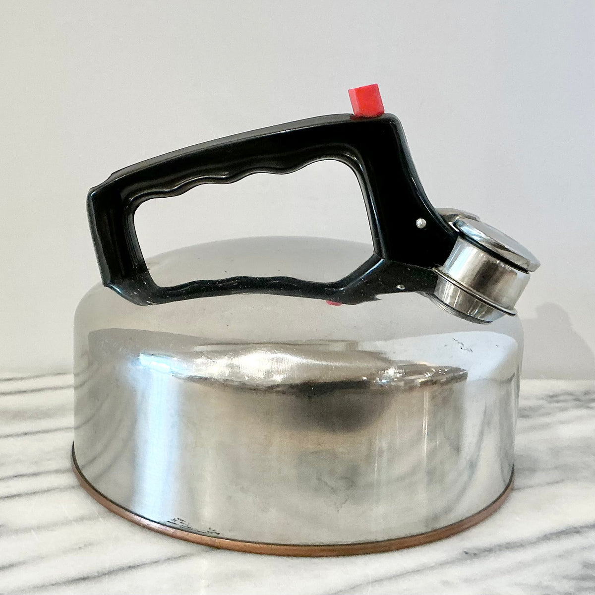Vintage Stainless Steel Whistling Kettle