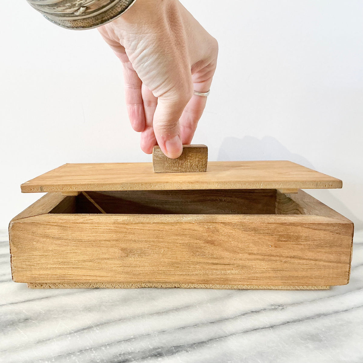 Vintage Handmade Wooden Box