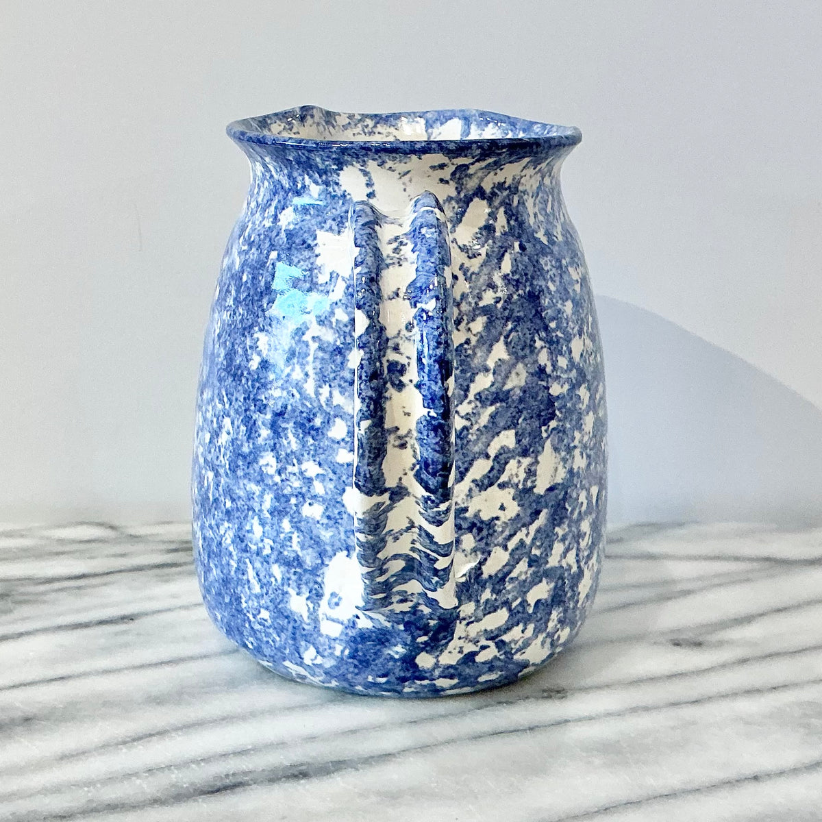 Vintage Spongeware Pitcher