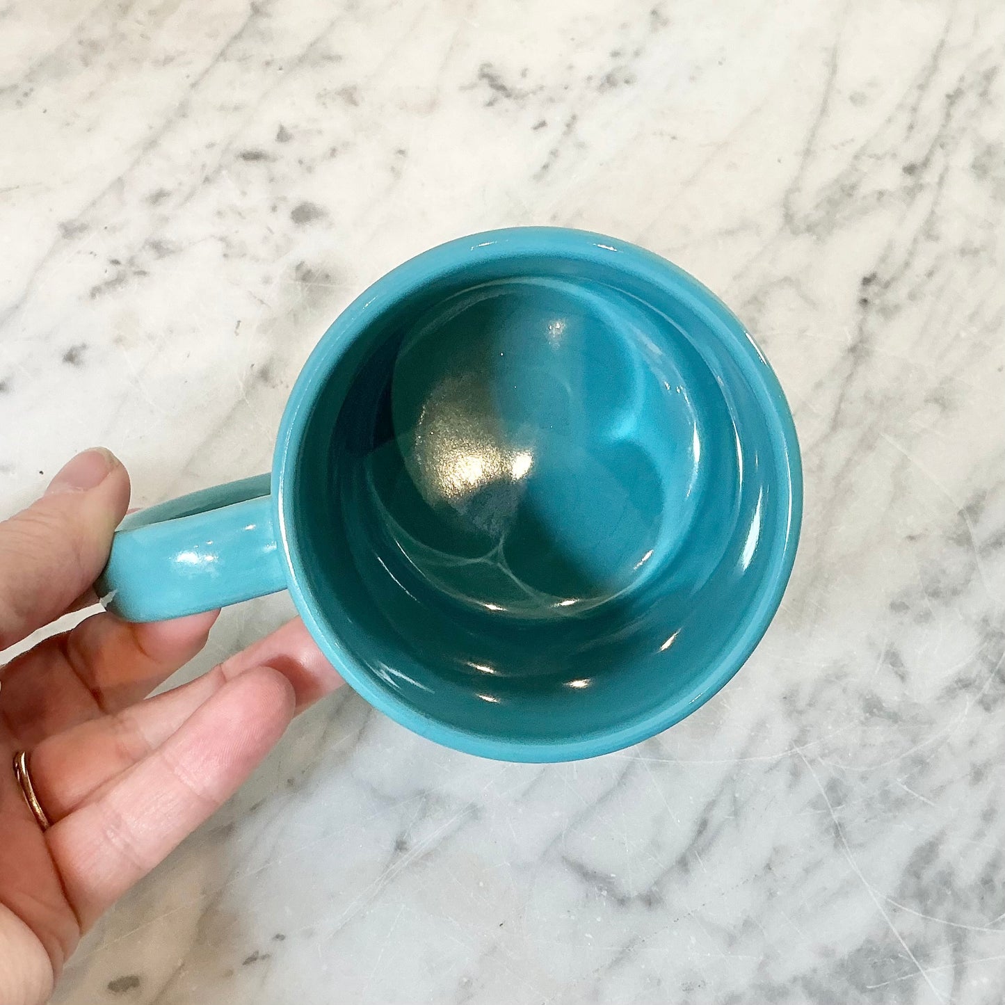 Vintage Turquoise “I ❤️ NY” Coffee Mug