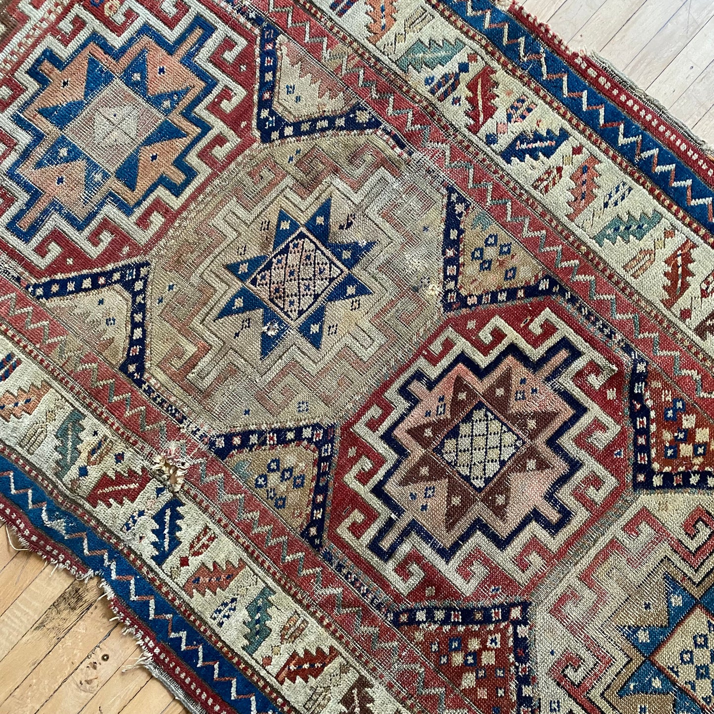 Antique Hand-knotted Rug (3’3” x 6’11”)