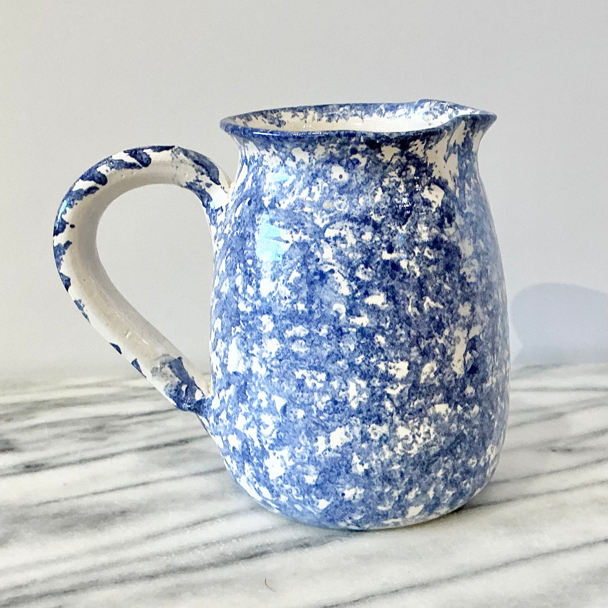 Vintage Spongeware Pitcher