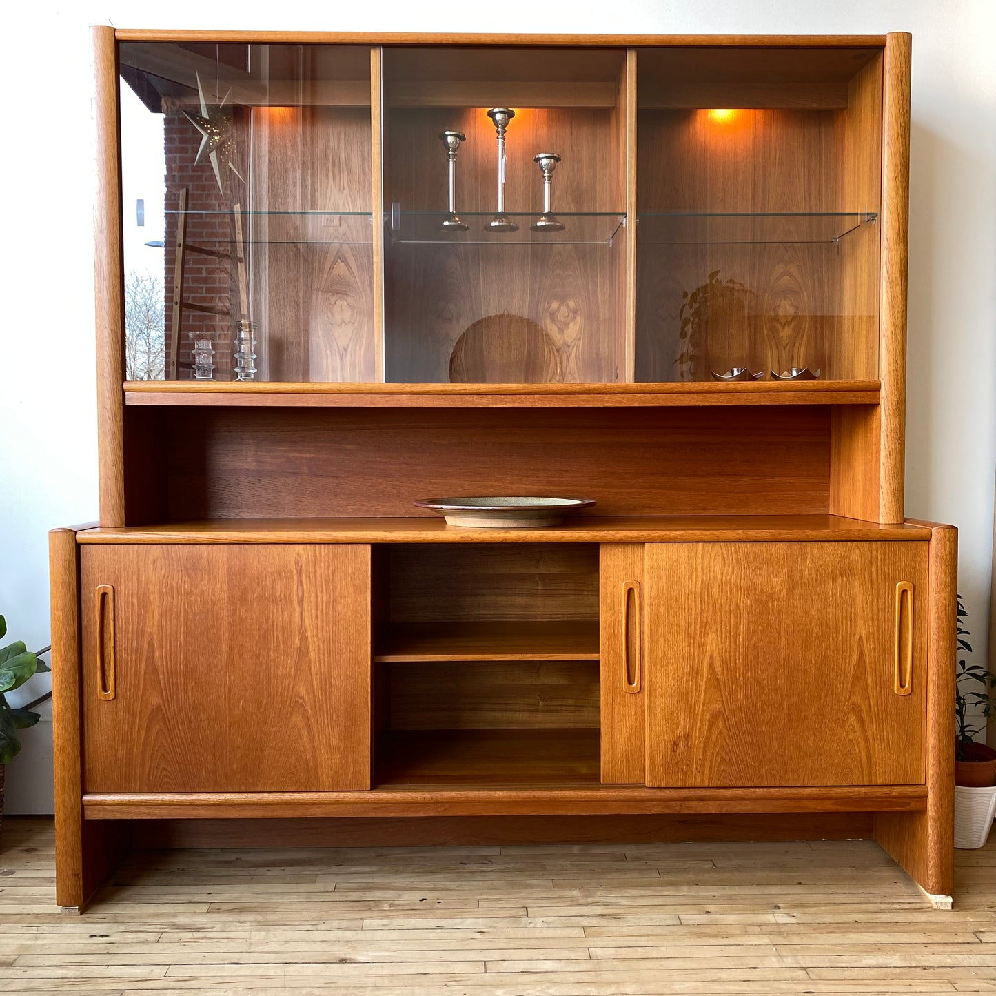 Vintage Danish Teak Hutch by Interform Collection