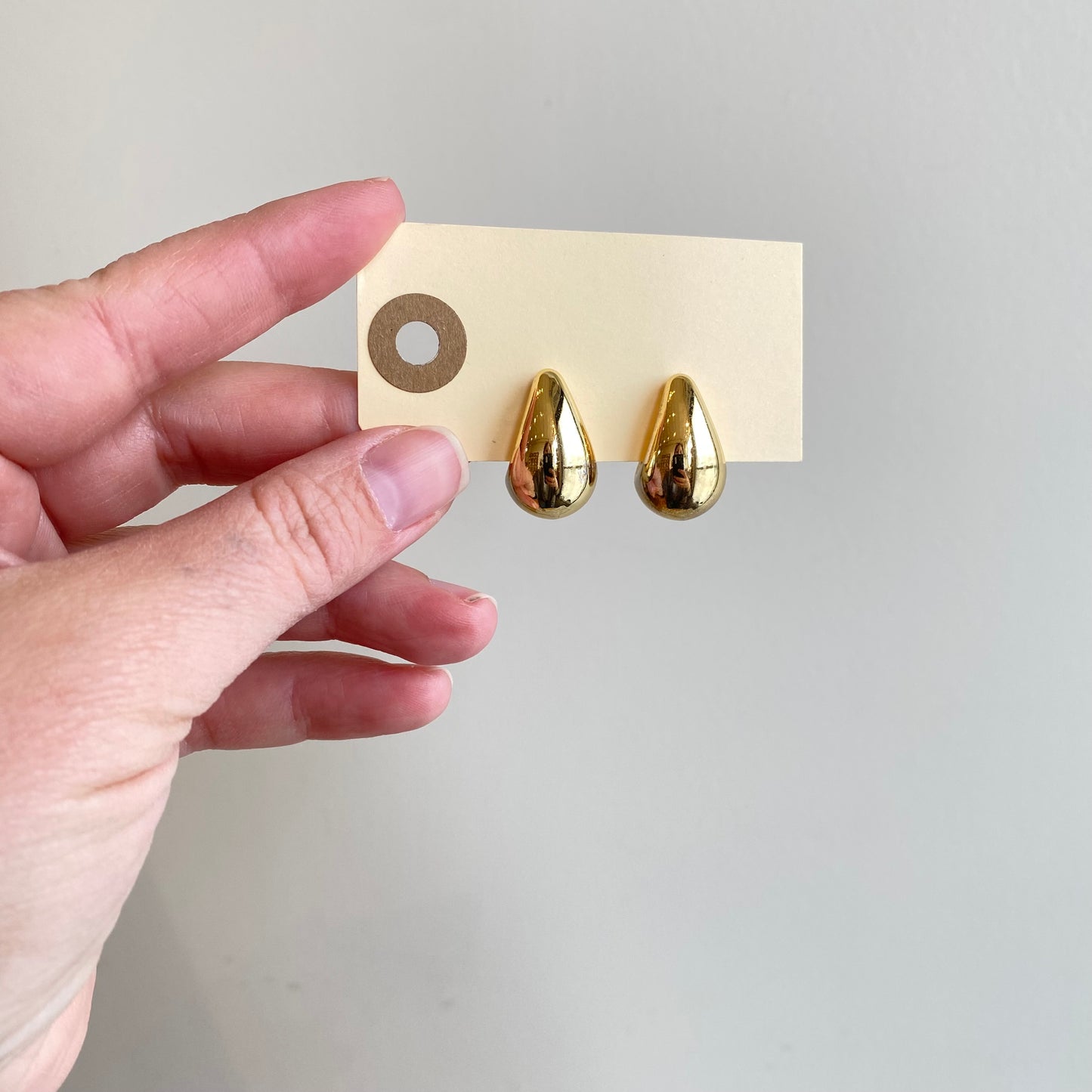 Large Vintage Golden “Drop” Earrings