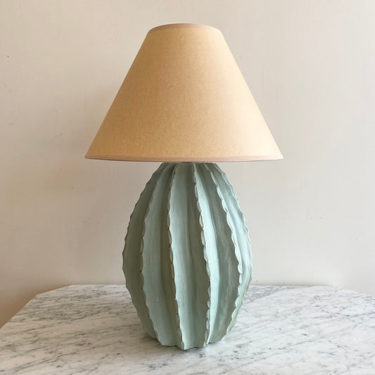 Vintage Cactus Lamp with Shade