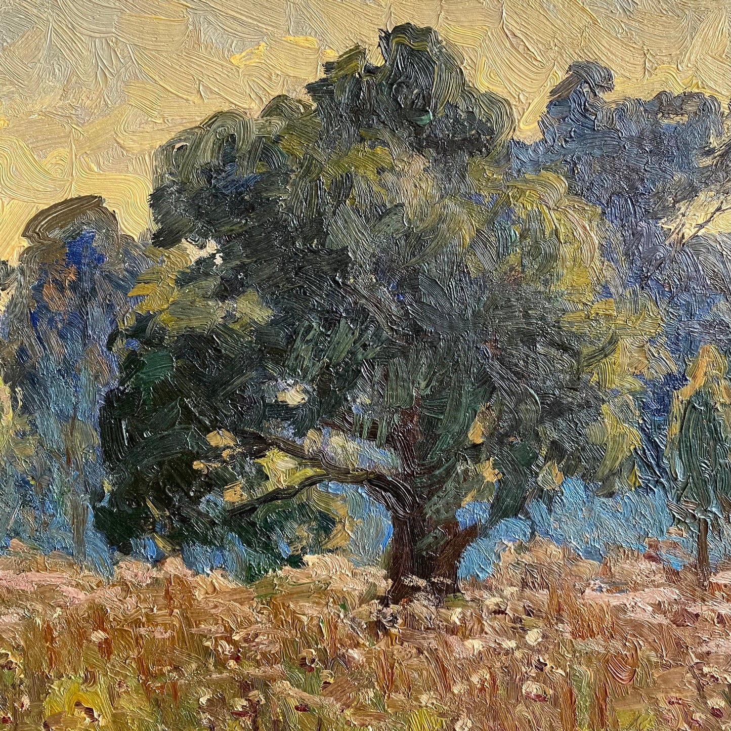 Vintage Original Landscape Painting (13.25 x 19.25)