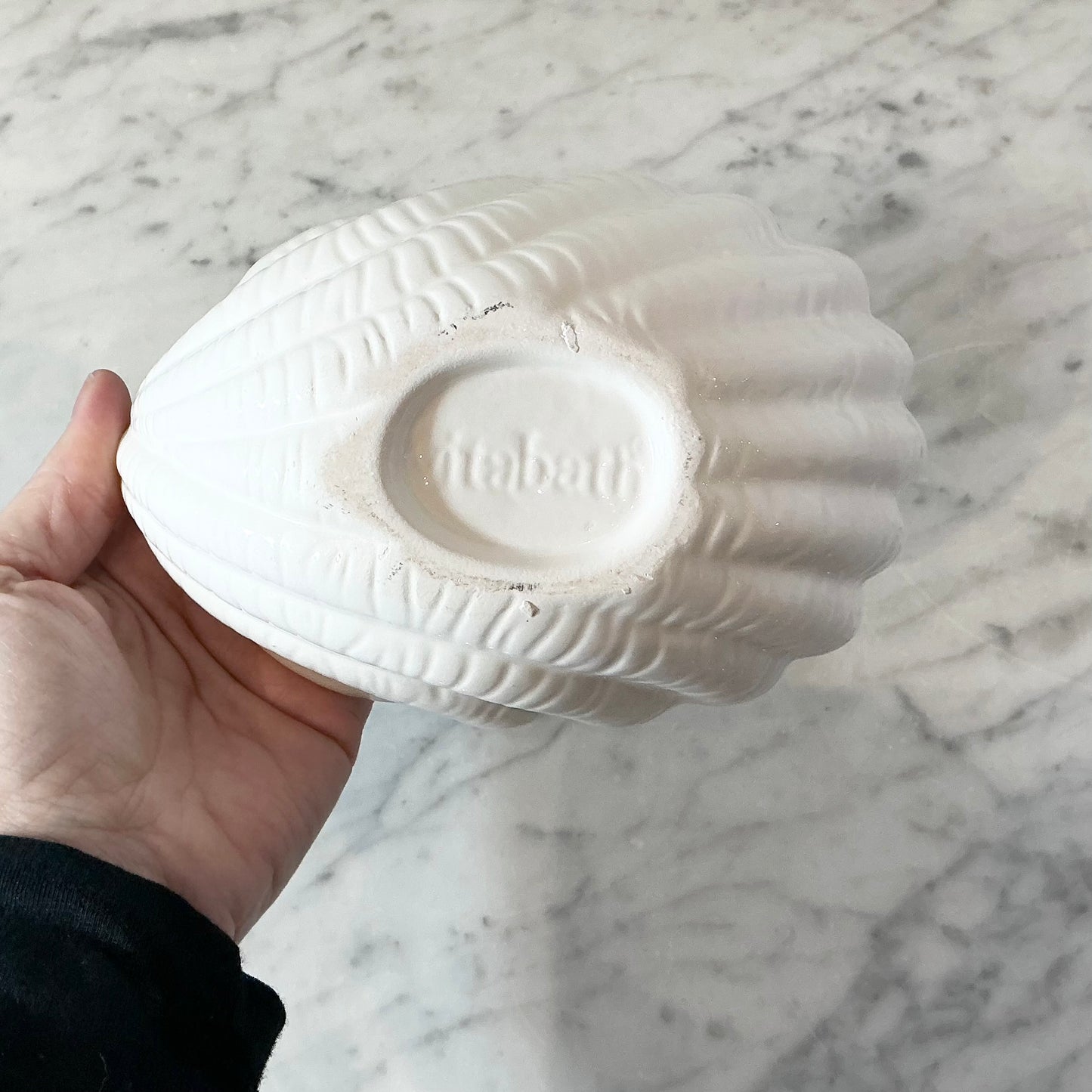 Vintage Ceramic Seashell Planter