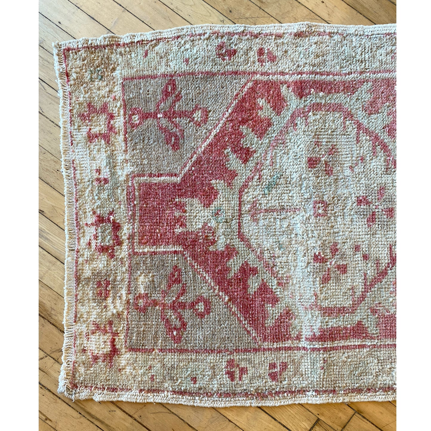 Vintage Turkish Mini Rug (3’6” x 1’9.5”)