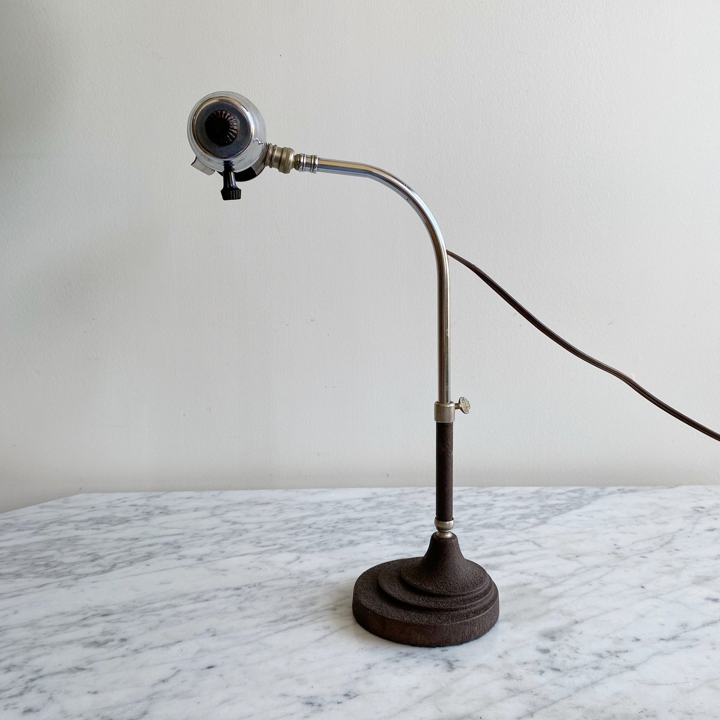 Antique 40's Desk Lamp (new cord + bulb)