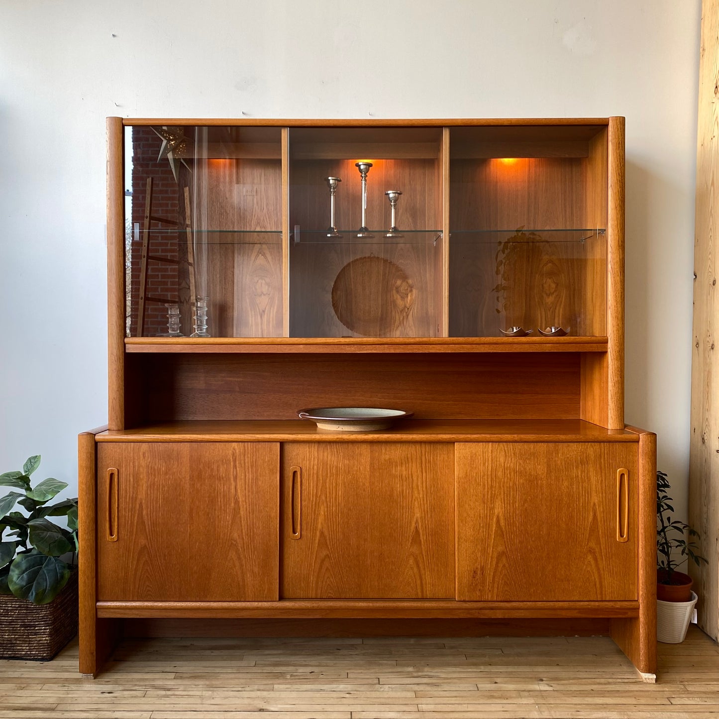 Vintage Danish Teak Hutch by Interform Collection