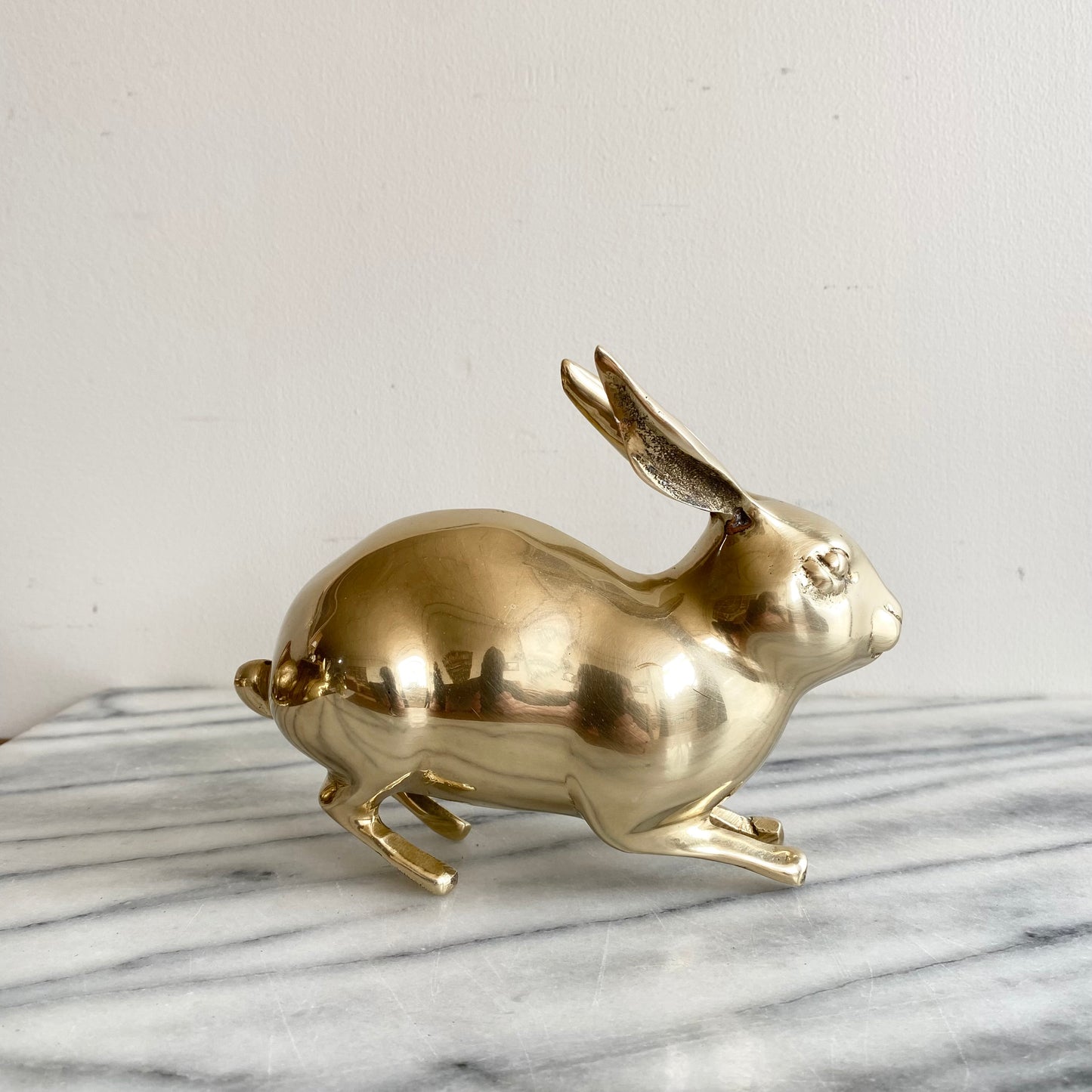 Large Vintage Brass Rabbit