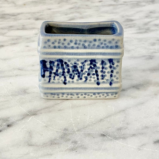 Vintage Ceramic “Hawaii “ toothpick Holder