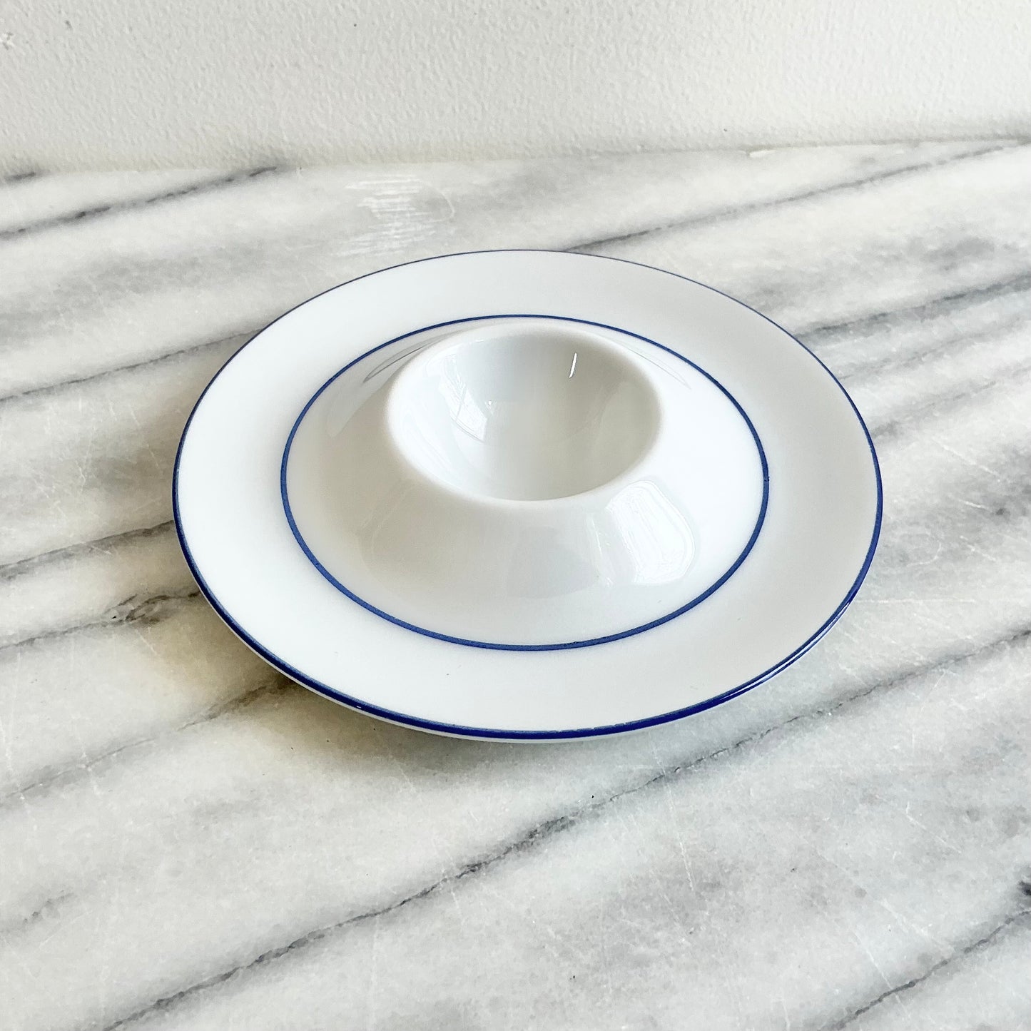 Vintage Blue + White Bavarian Egg Cup
