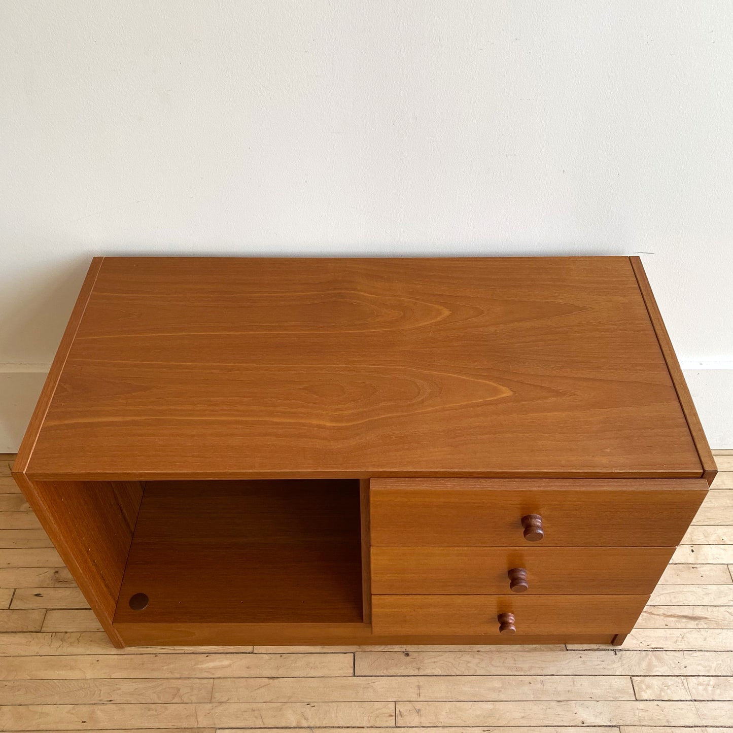 Petite Vintage Danish Teak Cabinet / Media Stand