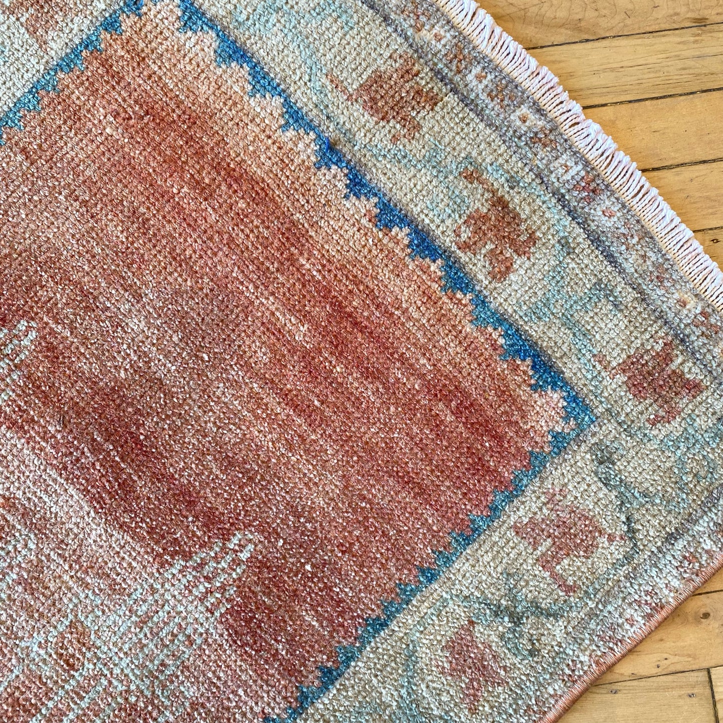 Vintage Turkish Mini Rug (3’4” x 1’9”)