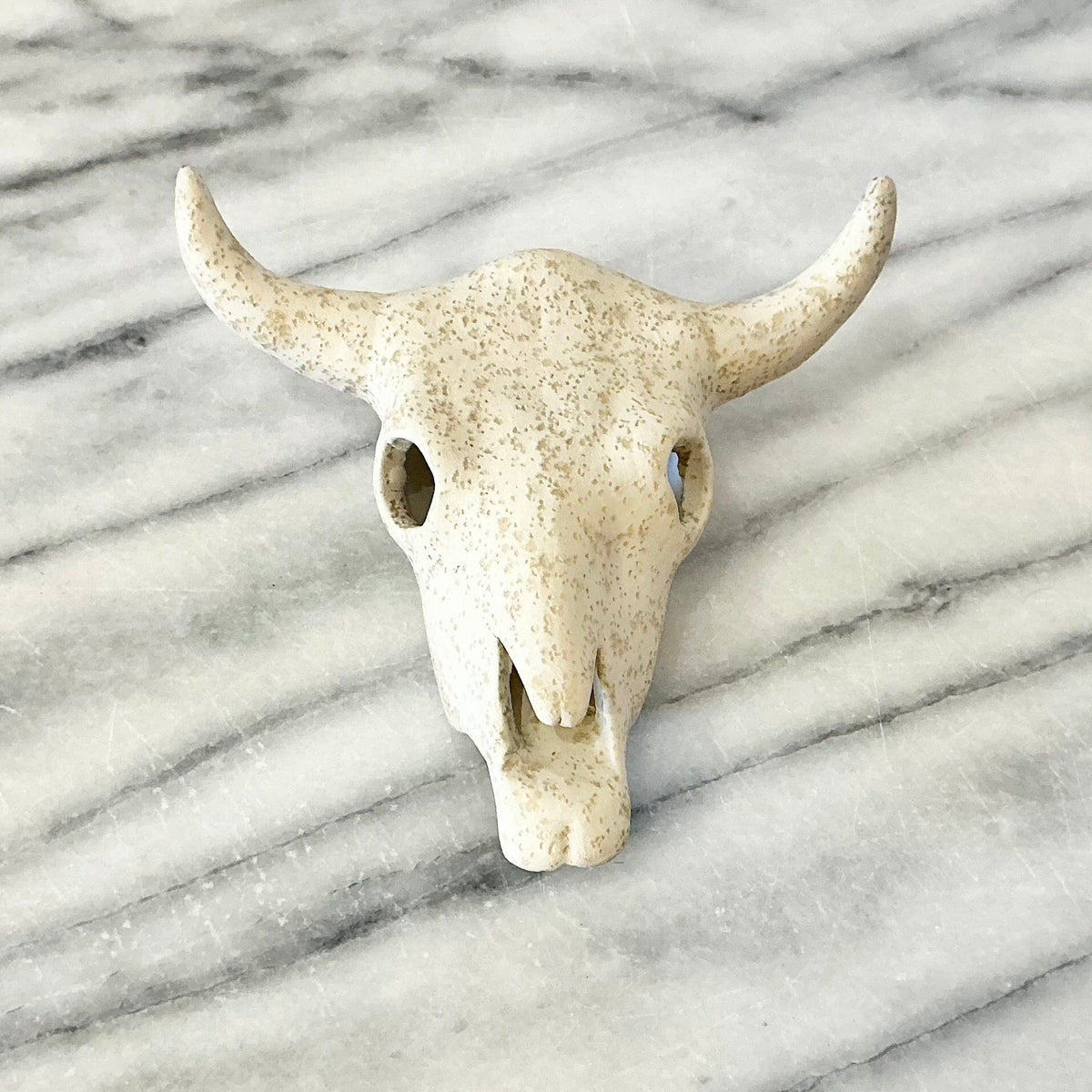Small Ceramic Skull, 4.5"