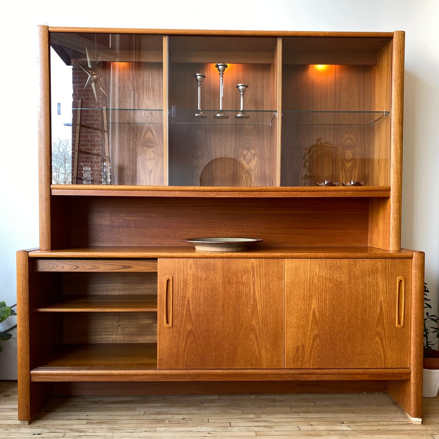 Vintage Danish Teak Hutch by Interform Collection