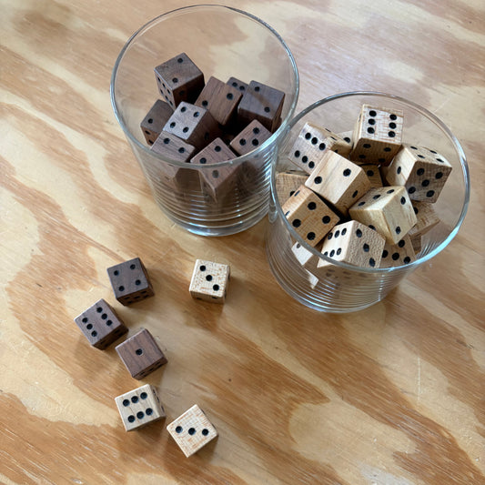 Handcrafted Wooden Dice, Single