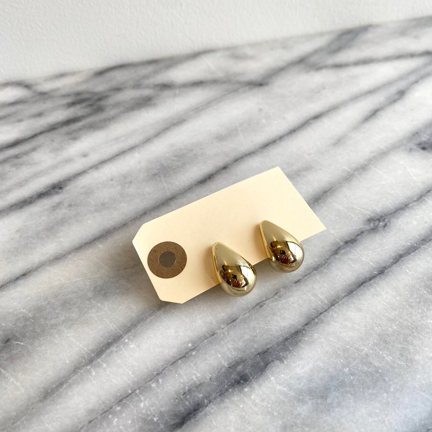 Large Vintage Golden “Drop” Earrings