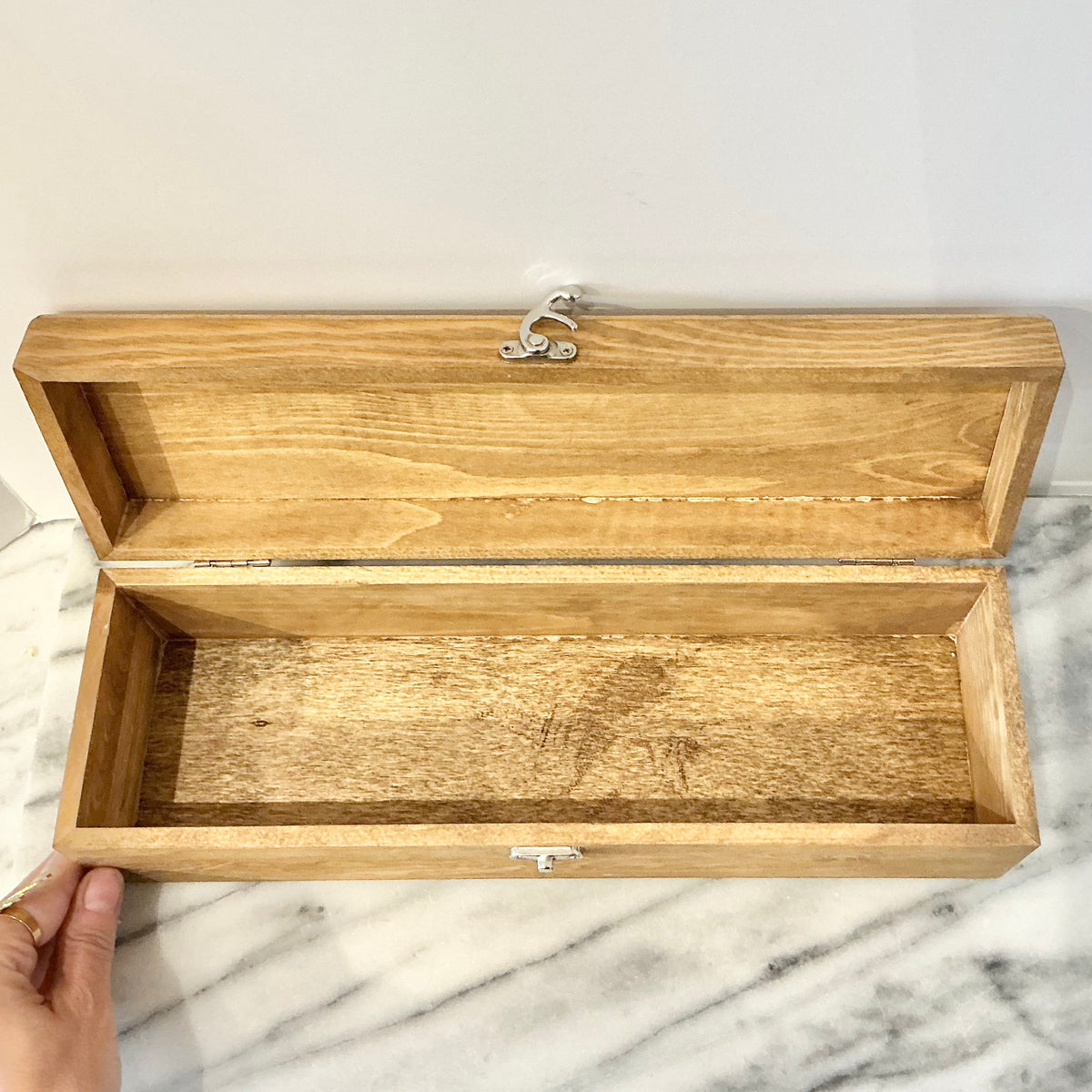 Vintage Long Wooden Box